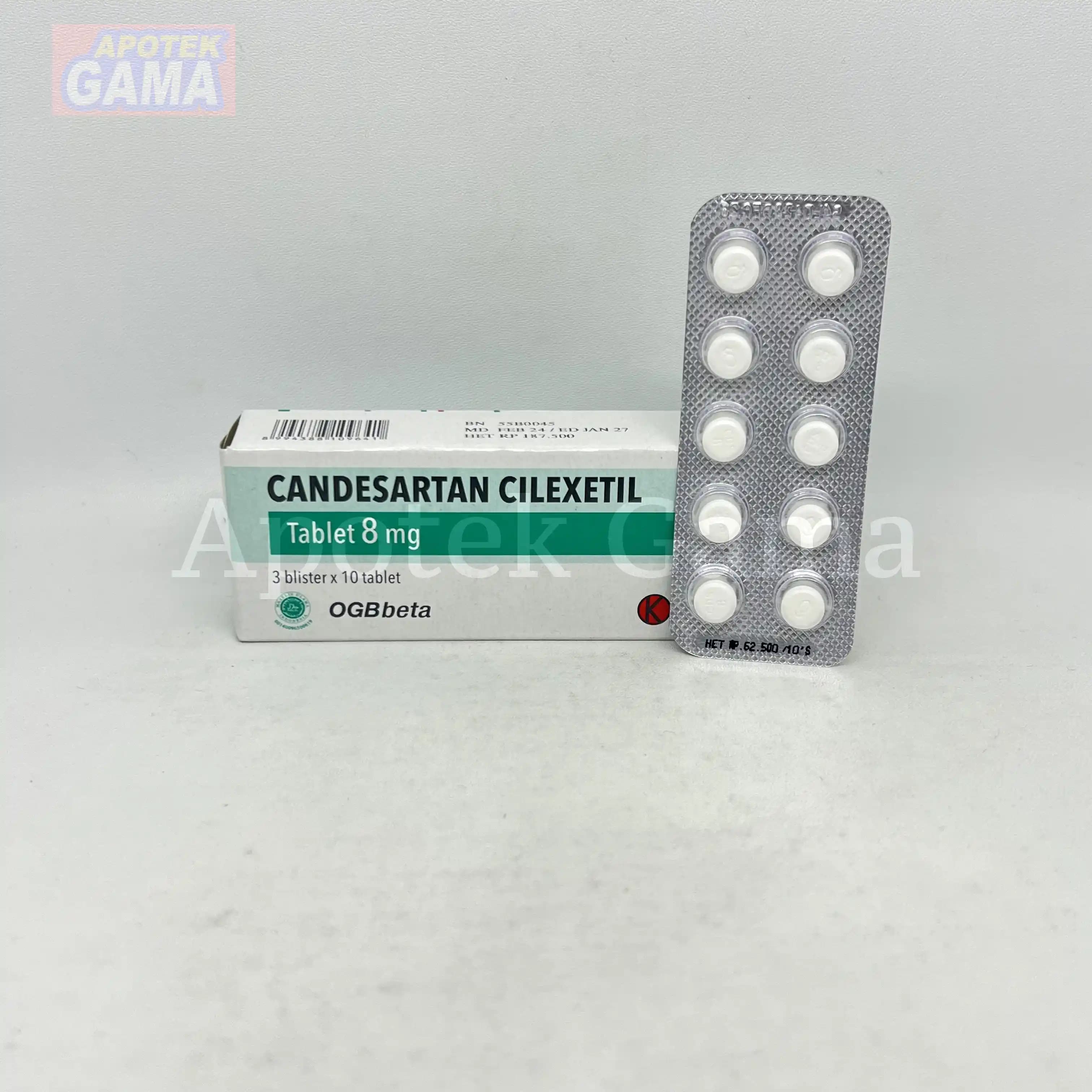 CANDESARTAN 8 MG