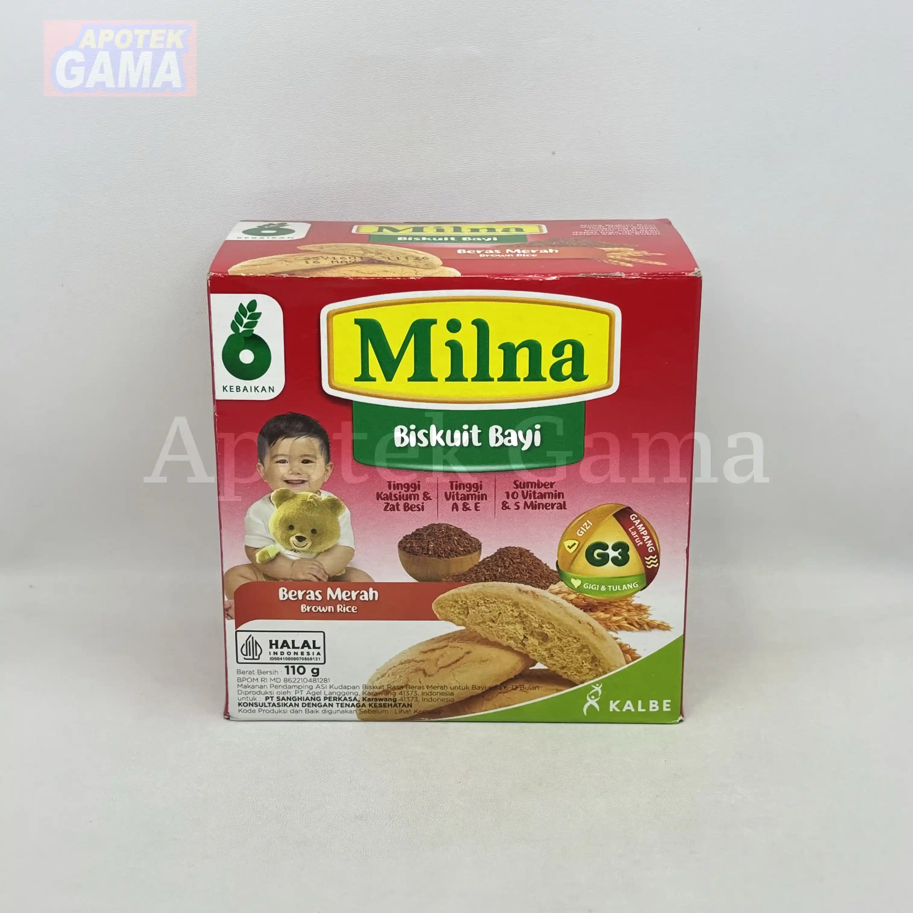 MILNA BISKUIT BAYI 6+ BERAS MERAH 130 GR 2