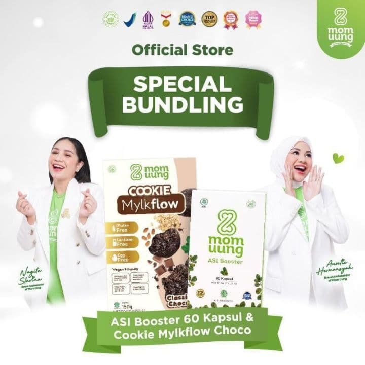 MOM UUNG ASI BOOSTER KAPSUL 60+COOKIE MYLKFLOW
