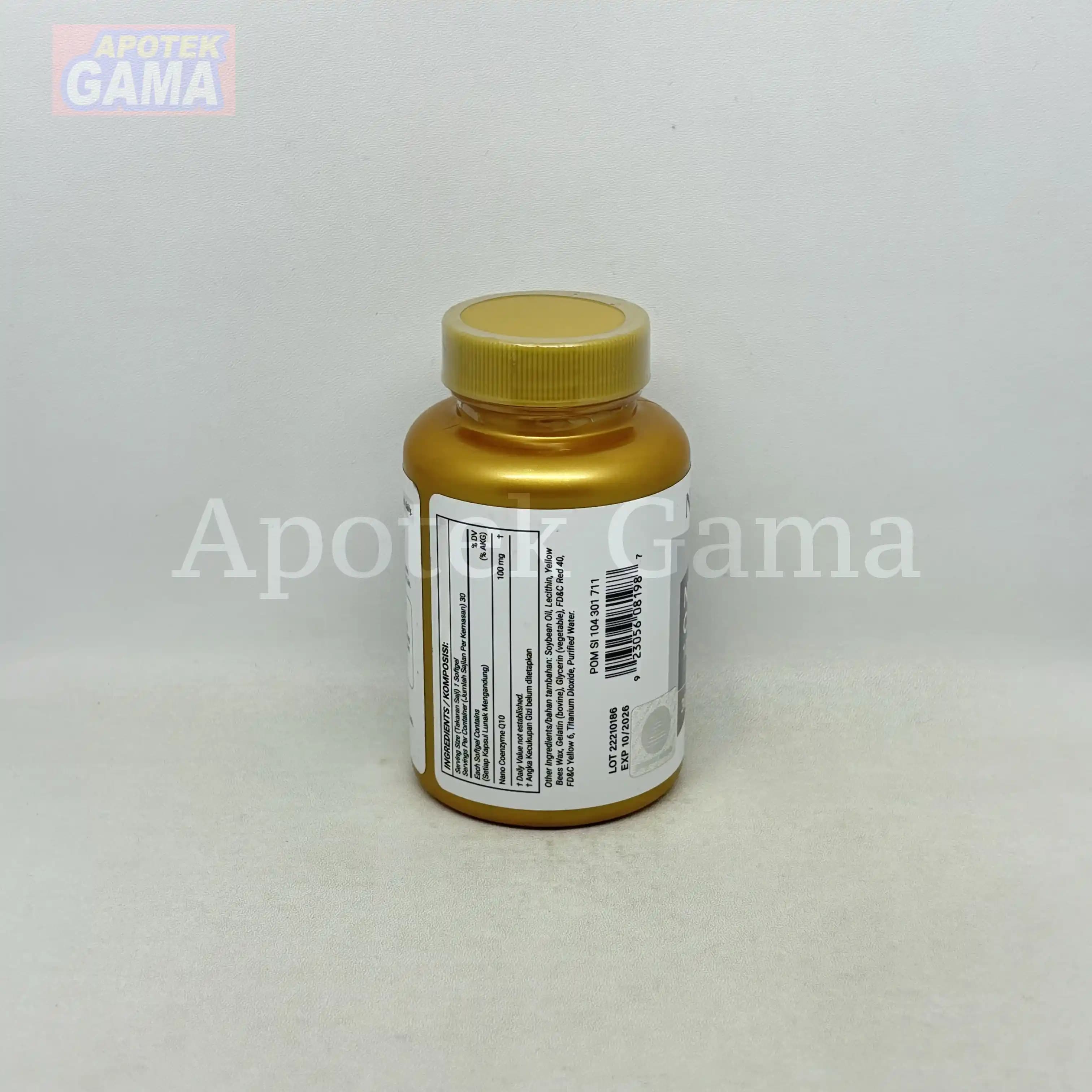 NATURES HEALTH NANO CO Q 10 100 MG 30 S 3