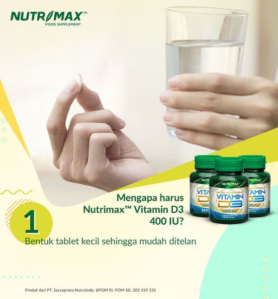 NUTRIMAX VITAMIN D3 1000IU 30S 3