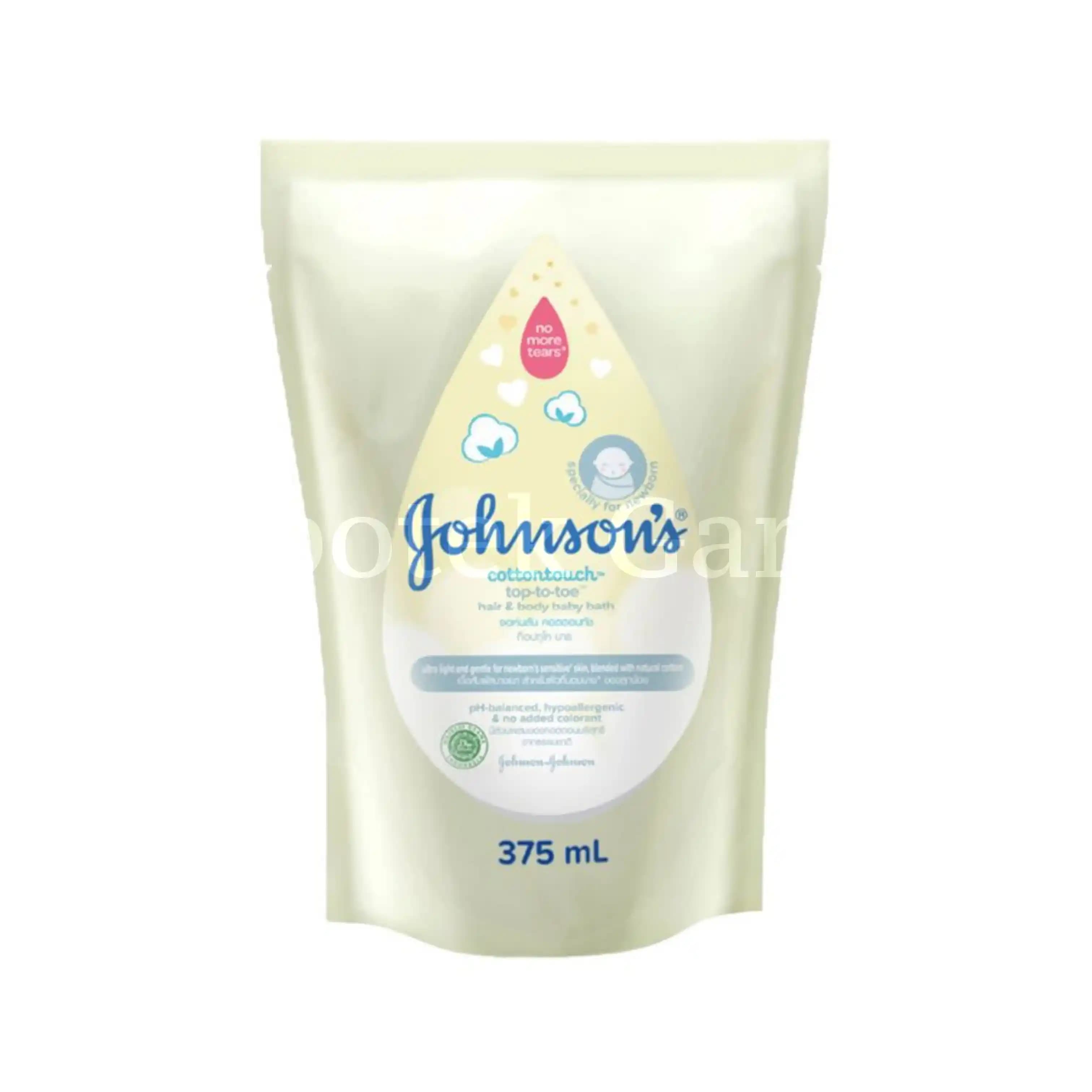 JOHNSONS COTTONTOUCH TOP TO TOE BABY BATH 375 ML