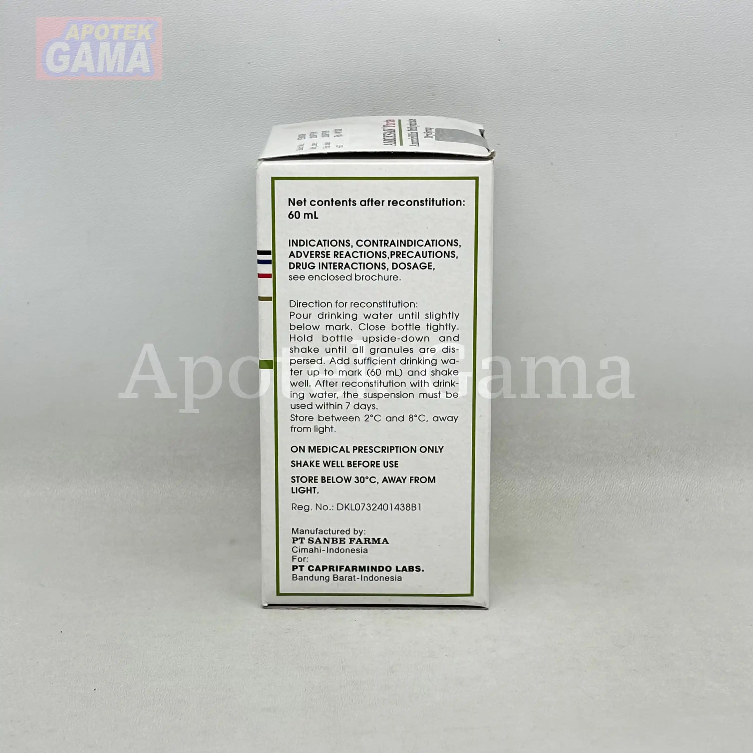 AMOXSAN F DS 250 MG 5