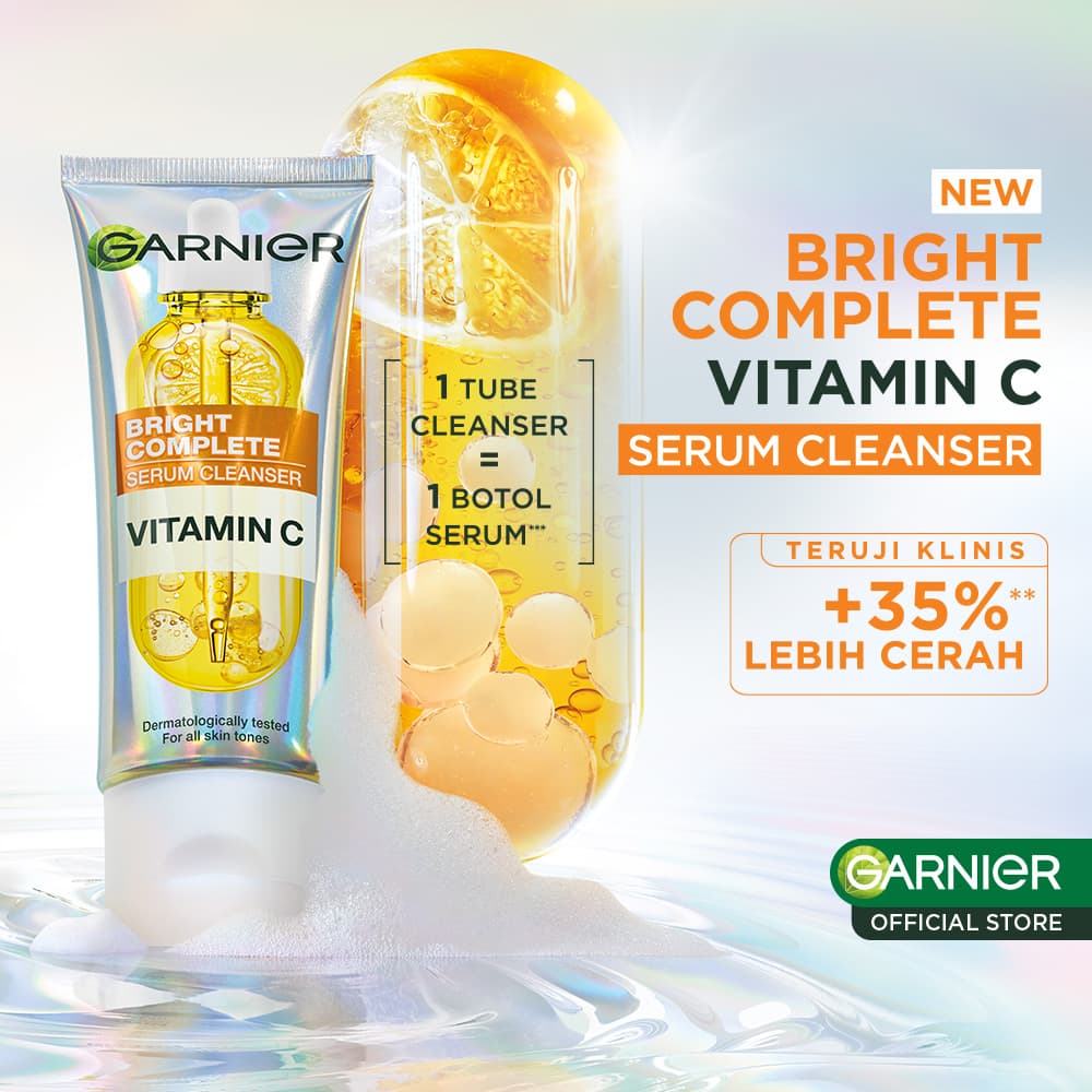 GARNIER BRIGHT COMPLETE SERUM CLEANSER 100ML 5