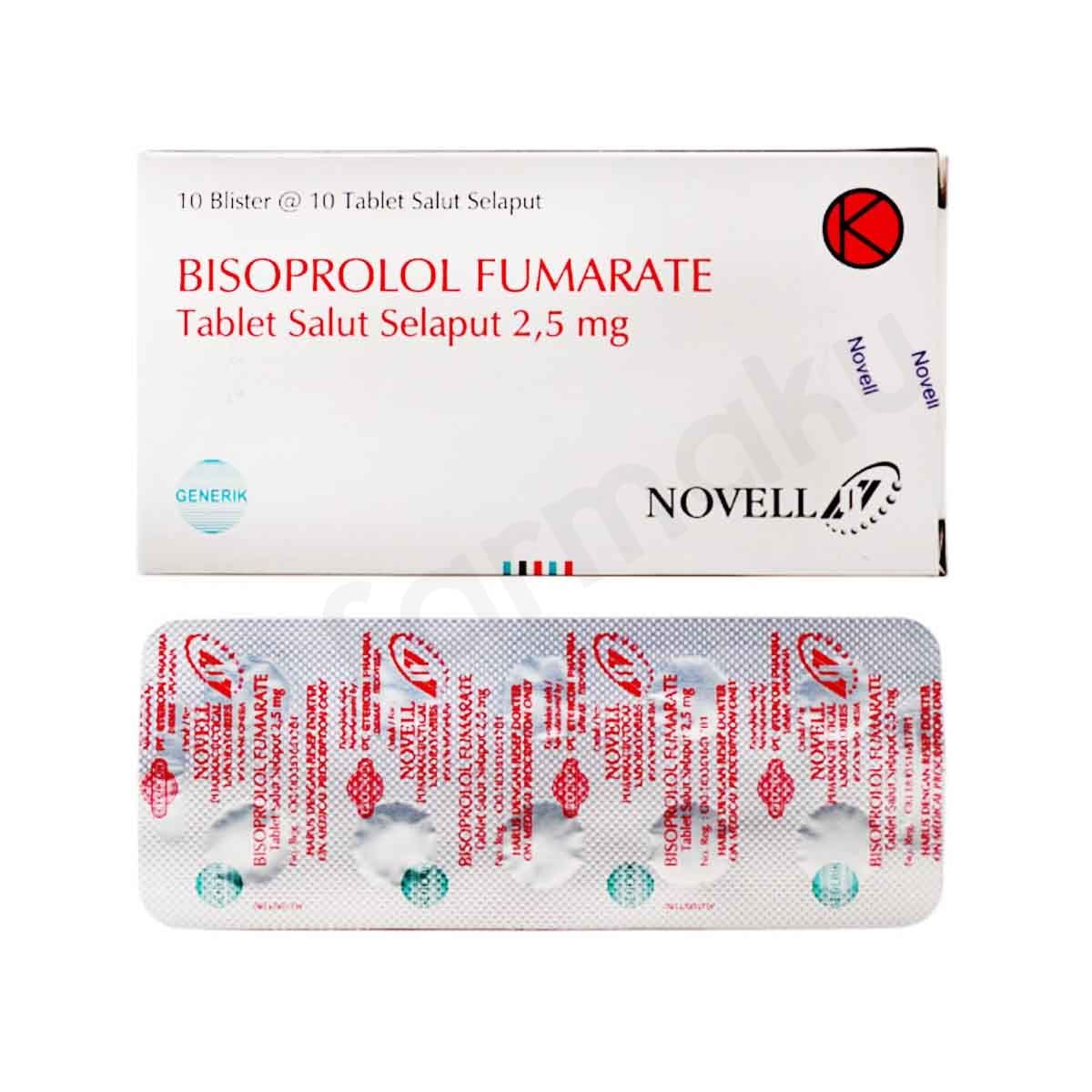 BISOPROLOL 2.5MG NOVEL TABLET 2