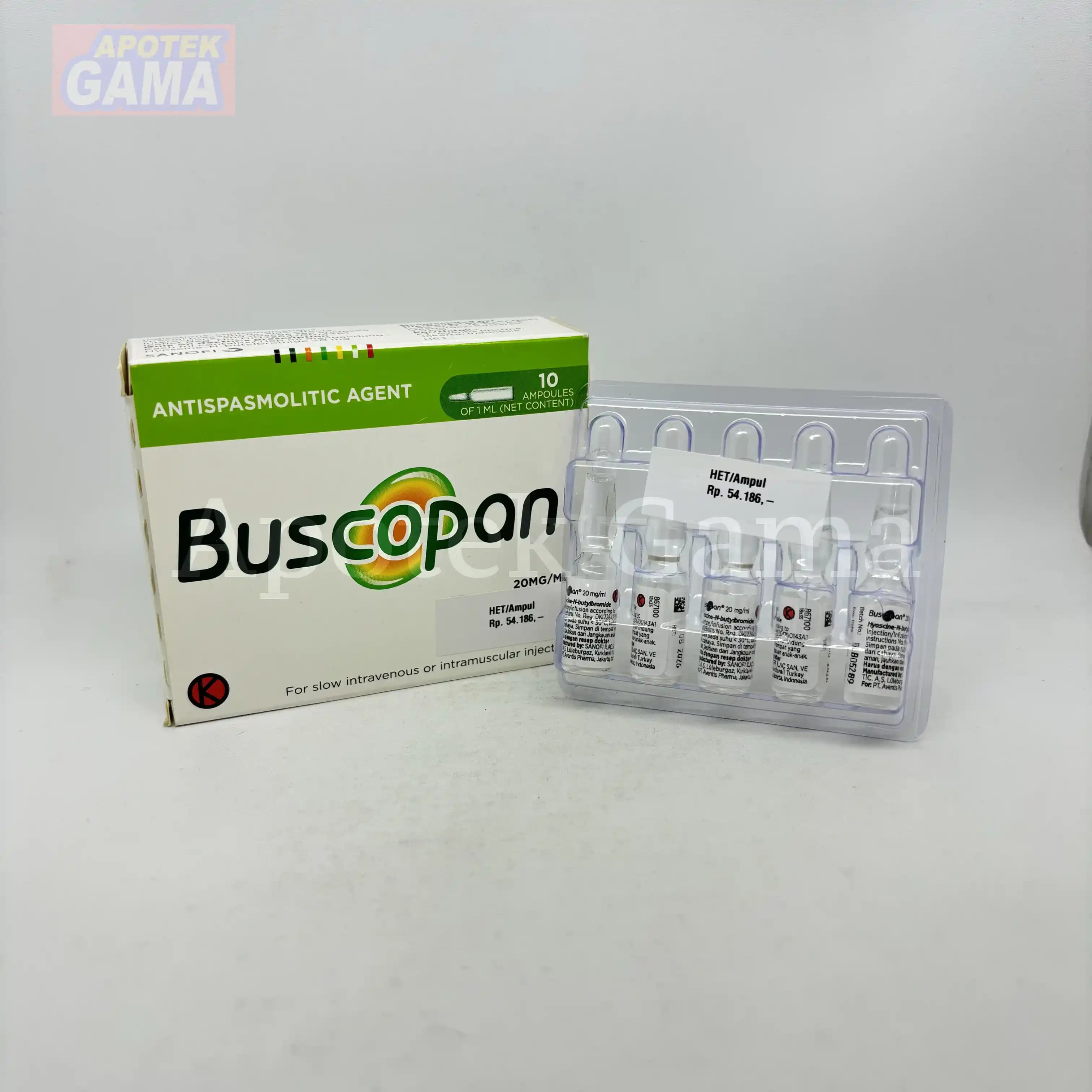 BUSCOPAN INJ 20 MG 4