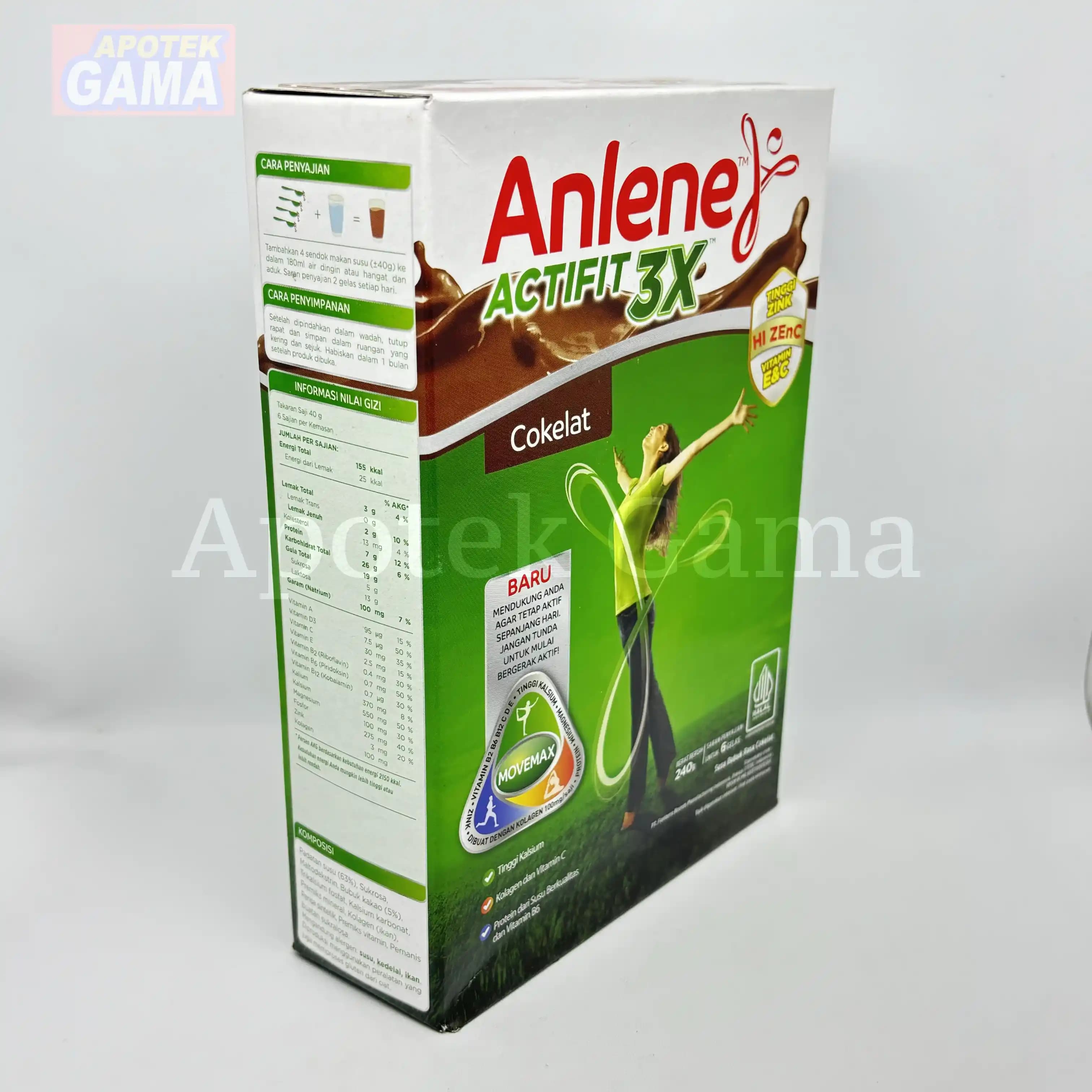 ANLENE ACTIVIT COKELAT 250gr 2