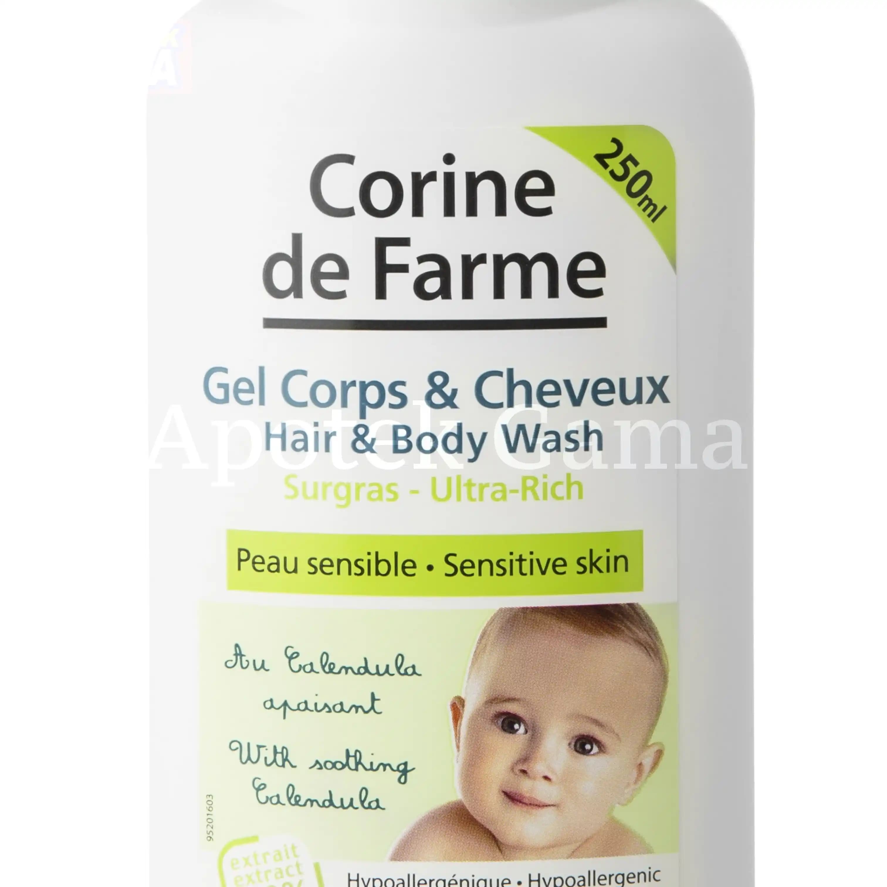 RADIAN CORINE DE FARME HAIR & BODY WASH GEL ULTRA RICH 250ML 2