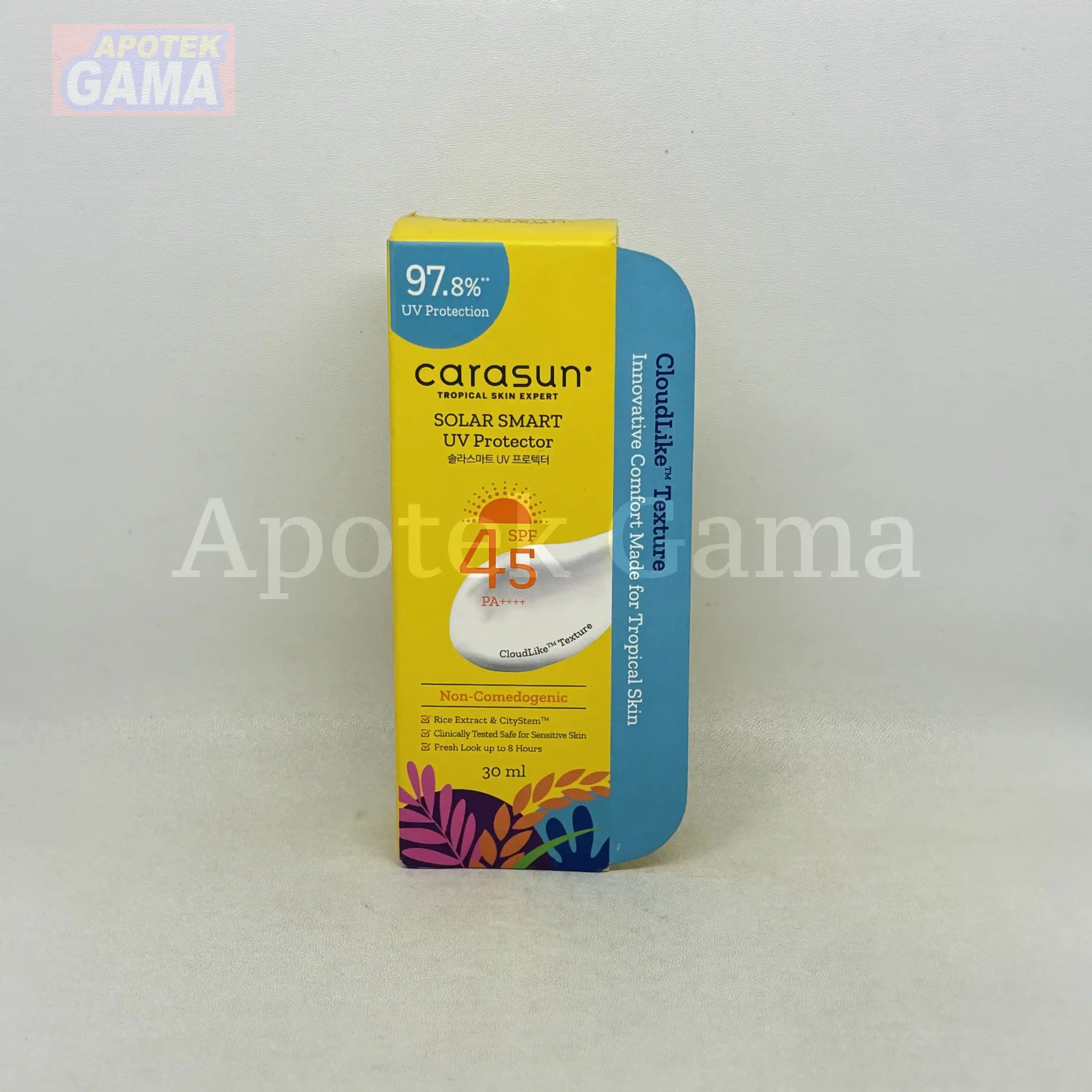 CARASUN SOLAR SMART UV PROTECTOR SPF45 30ML 3