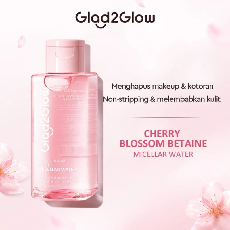 GLAD 2 GLOW CHERRY BLOSSOM MICELLAR WATER 130ML 2