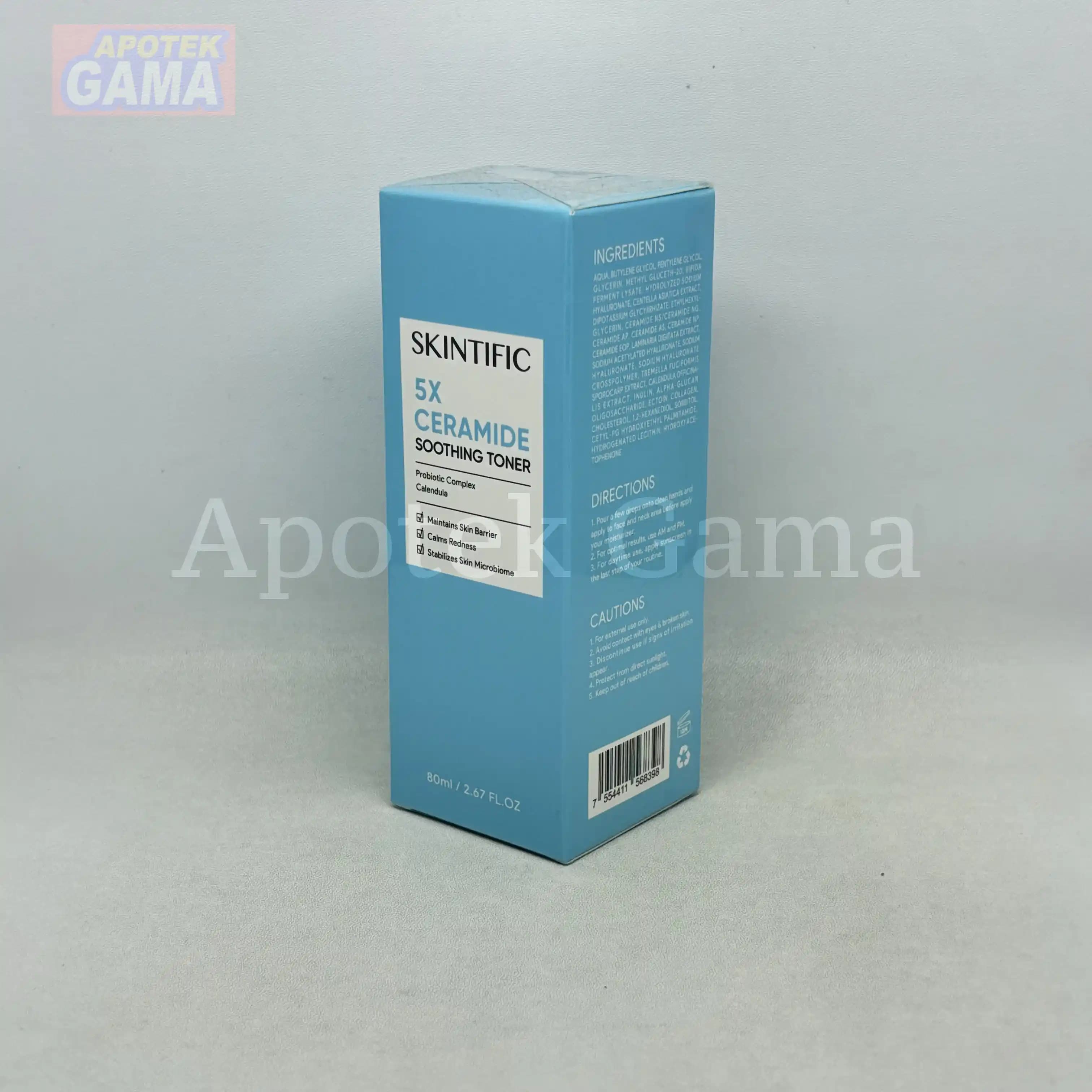SKINTIFIC 5X CERAMIDE BARRIER SOOTHING TONER 80ML 5