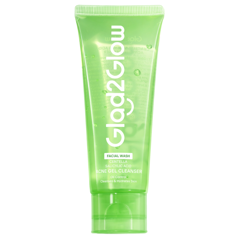 GLAD 2 GLOW CENTELLA ACNE GEL CLEANSER FACIAL WASH 70ML