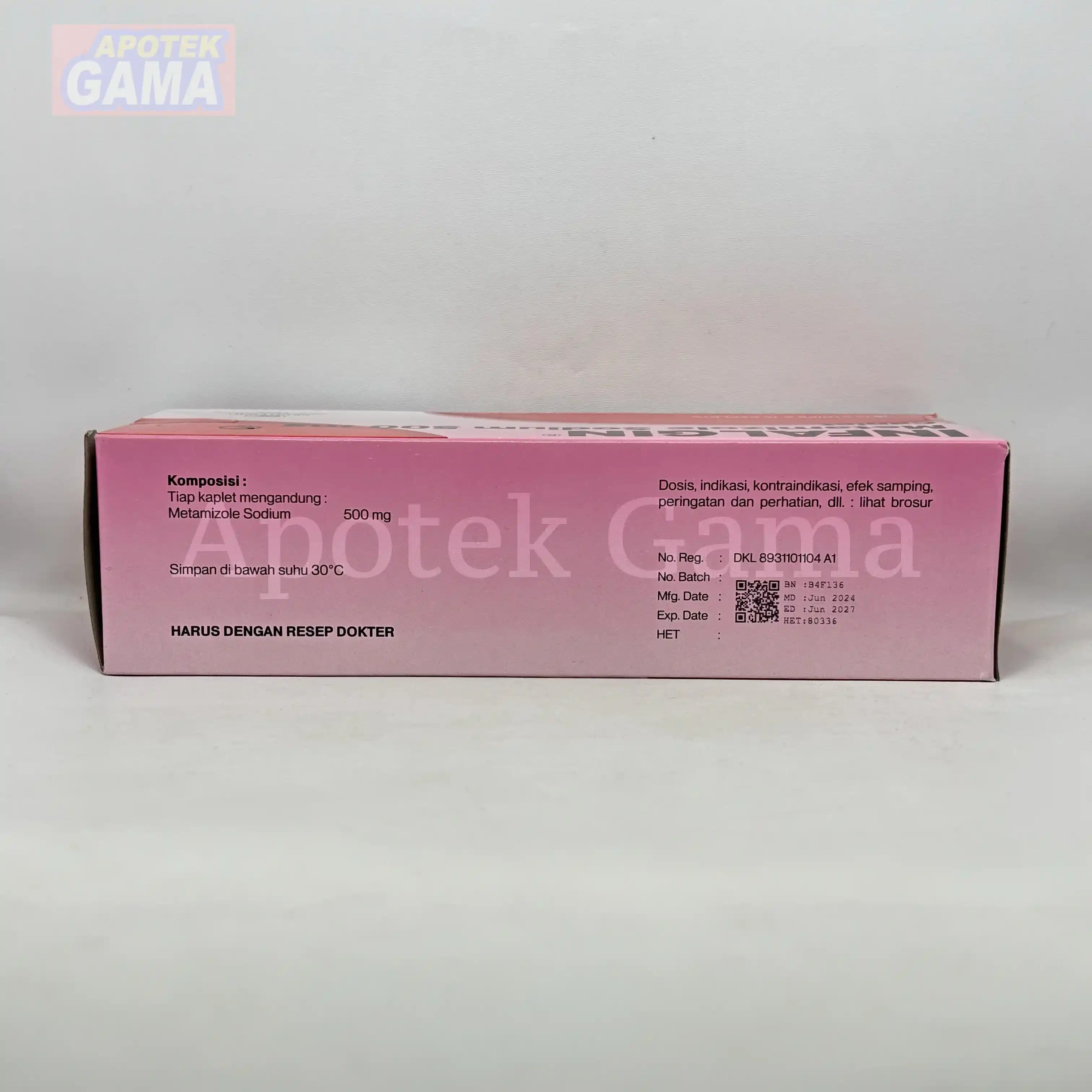 INFALGIN 500MG/100 2