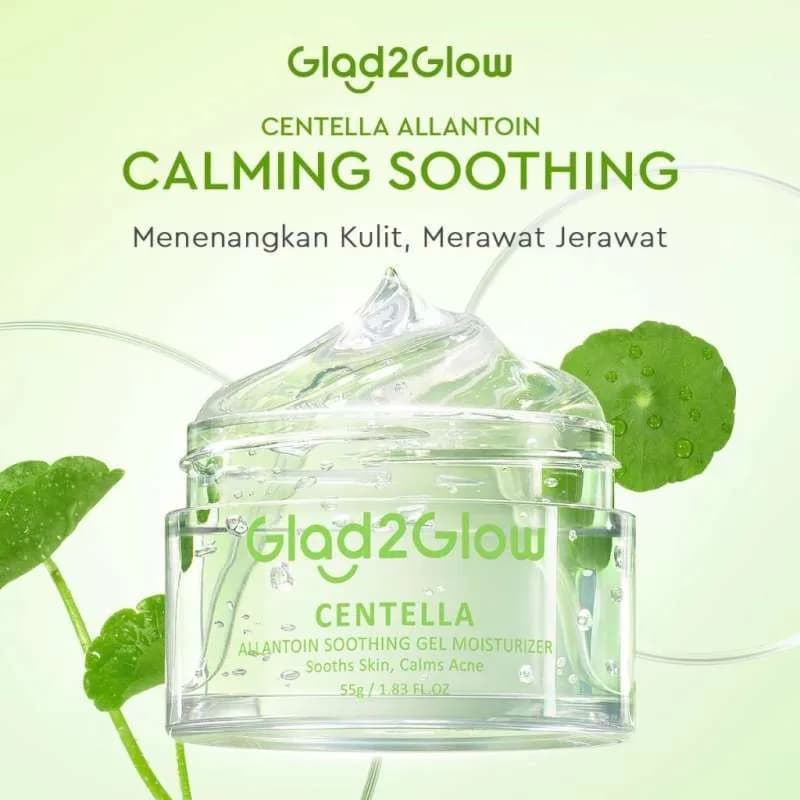 GLAD2GLOW CENTELLA ALLANTOIN SOOTHING GEL MOISTURIZER 30GR 3