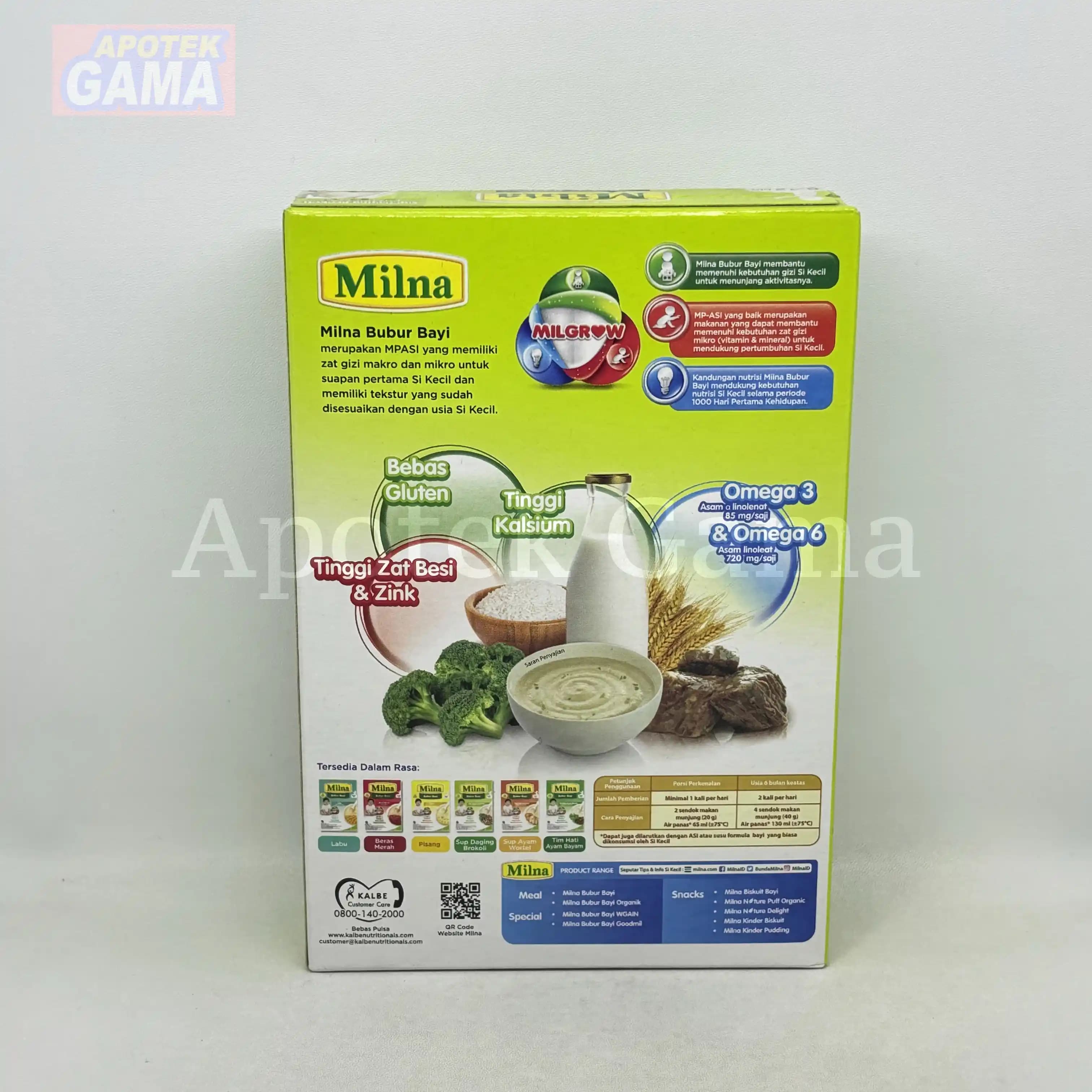 MILNA BUBUR BAYI 6+ SUP DAGING BROKOLI 120 GR 3