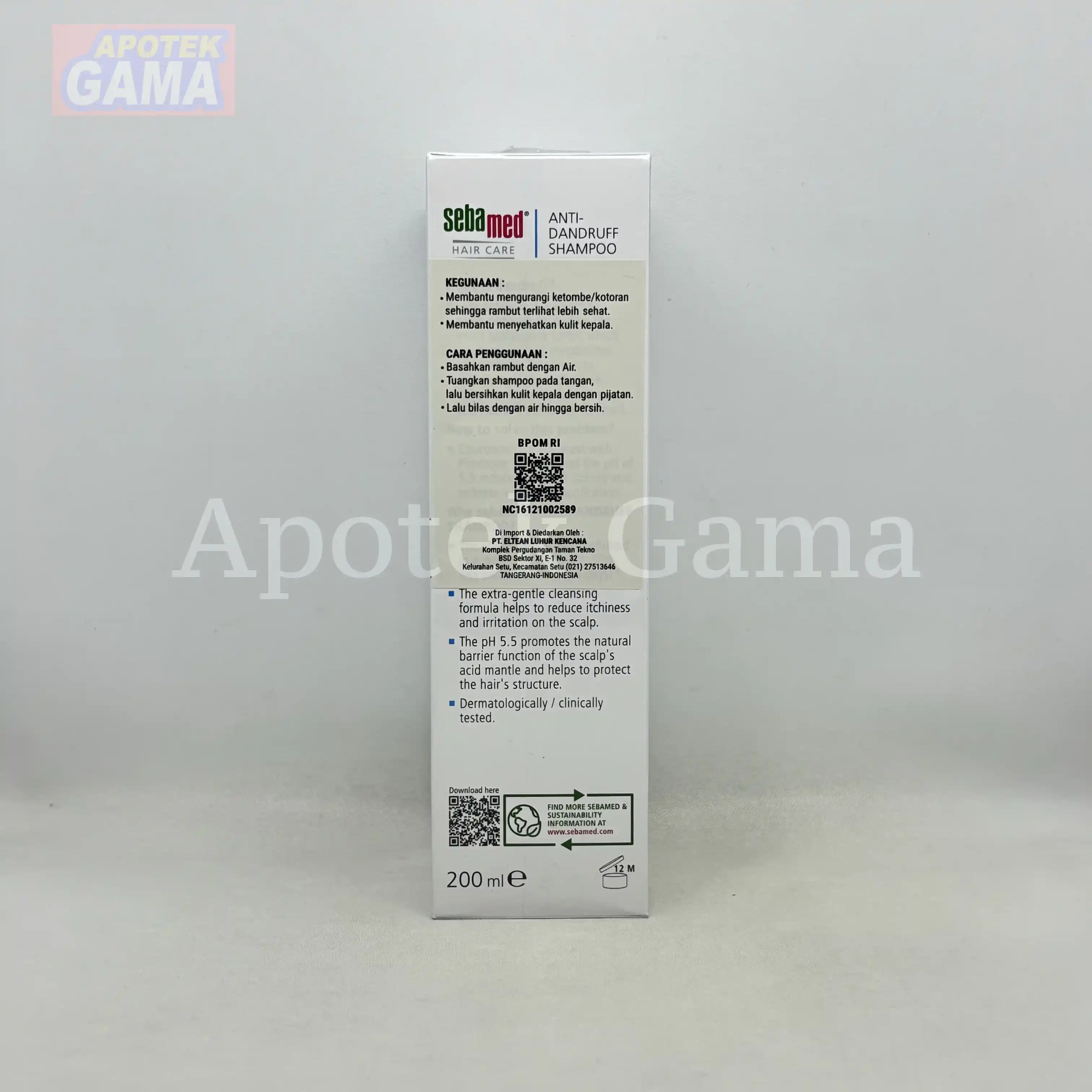 SEBAMED SHAMPOO ANTI DANDRUFF 200ML 5