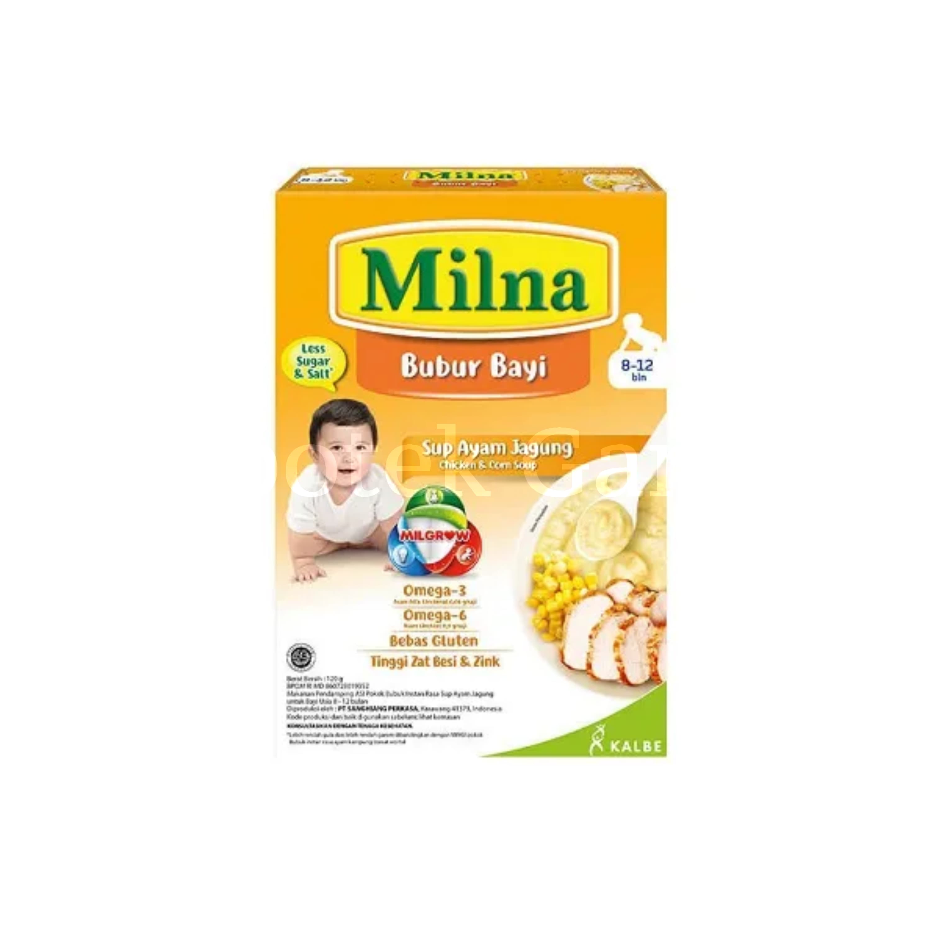 MILNA BUBUR BAYI 8+ SUP AYAM JAGUNG 120 GR 3