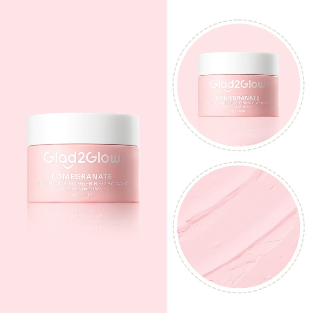GLAD 2 GLOW POMEGRANATE BRIGHTENING CLAY MASK 30GR 4