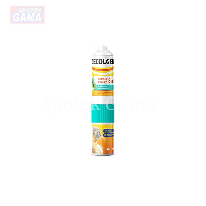 DECOLGEN INHALER ROLL ON 3IN1 PEPPERMINT 2ML