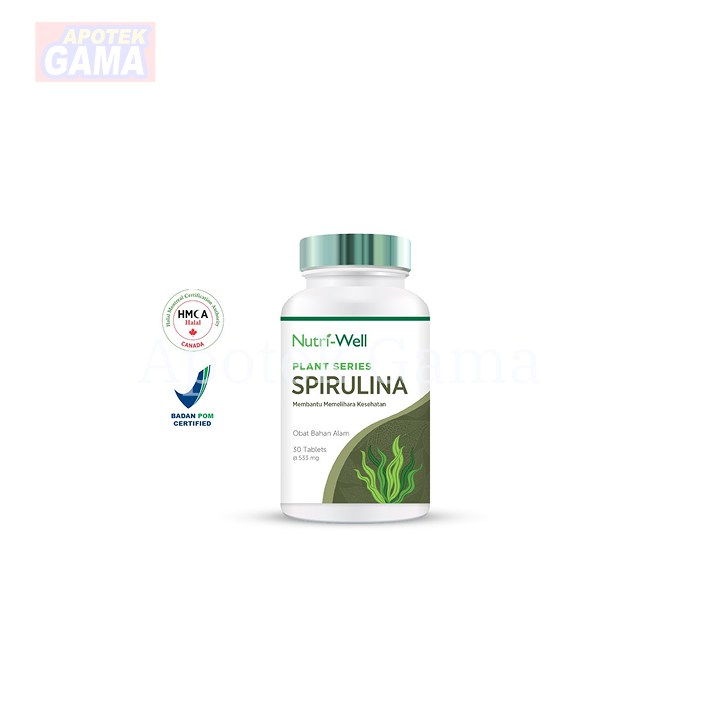 NUTRIWELL PLANT SERIES SPIRULINA 30 TAB