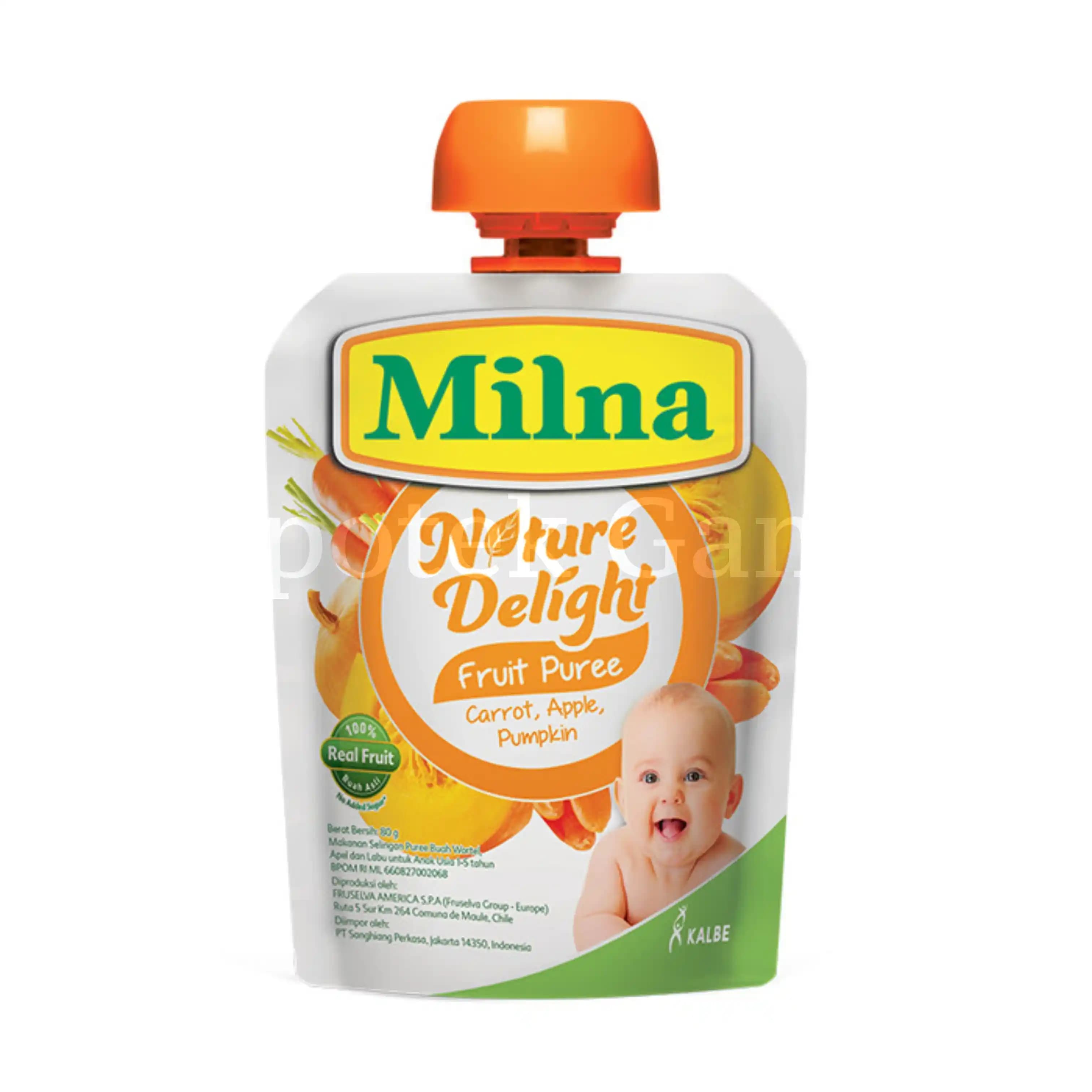 MILNA NATURE DELIGHT CARROT, APPLE, PUMPKIN 80 GR