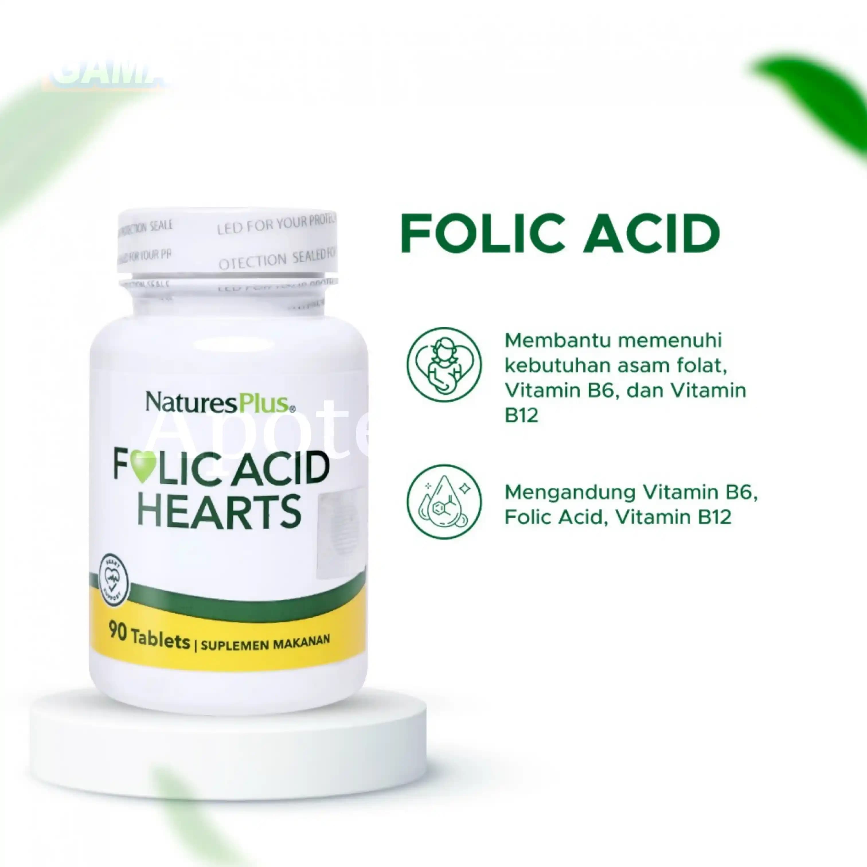 NATURES PLUS FOLIC ACID 90S