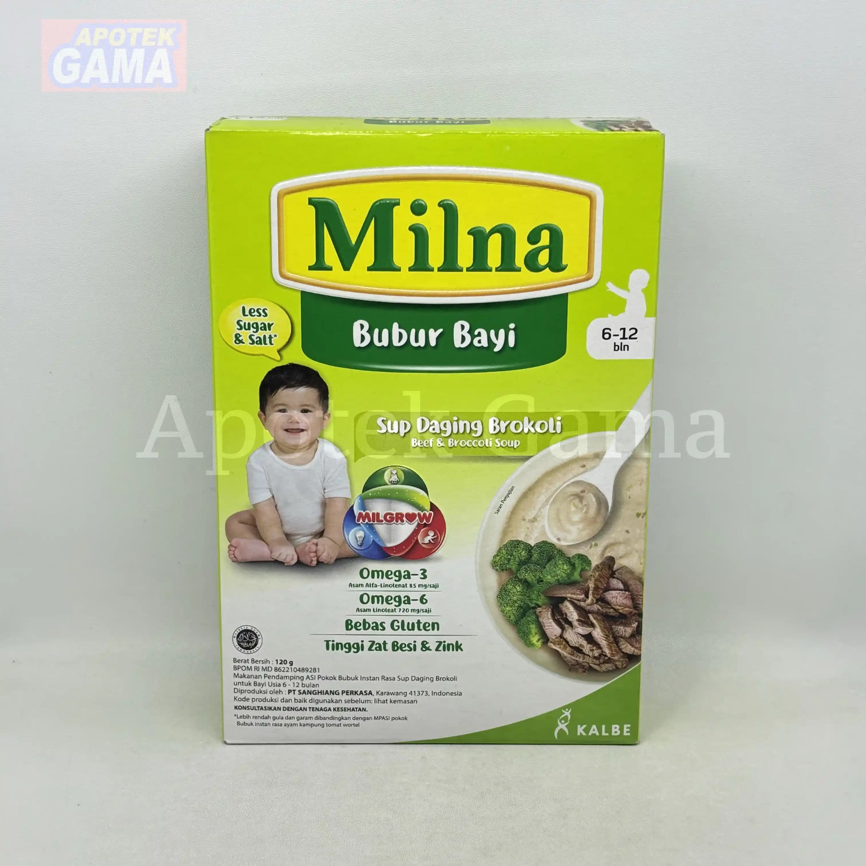 MILNA BUBUR BAYI 6+ SUP DAGING BROKOLI 120 GR 2