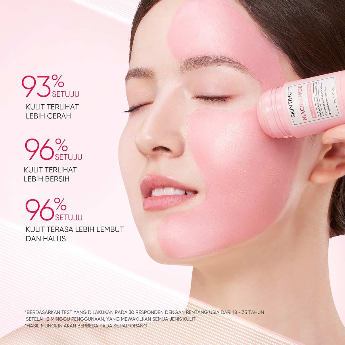 SKINTIFIC NIACINAIDE BRIGHT BOOST CLAY STICK 40GR 3