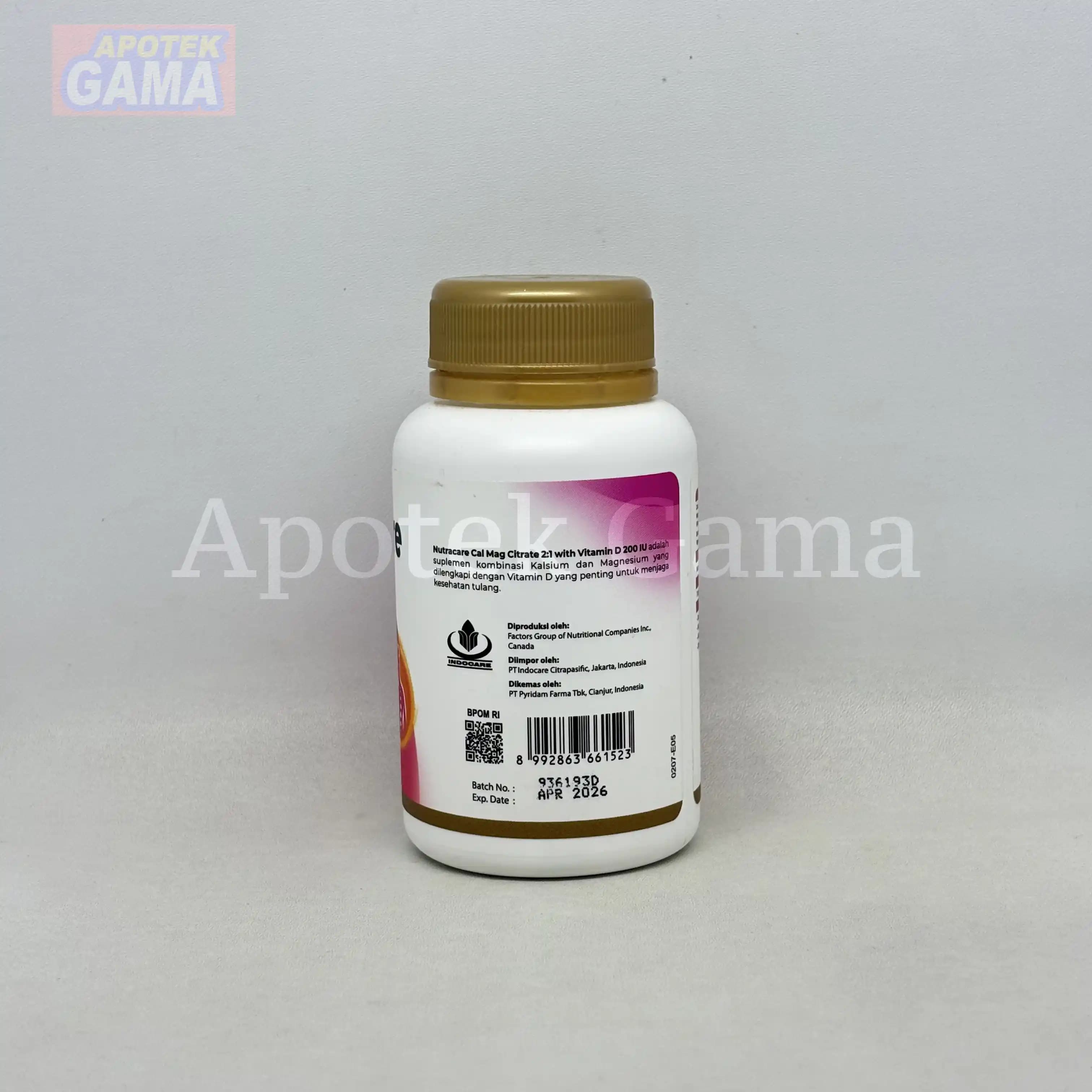 NUTRACARE CAL MAG CITRATE 30S 2
