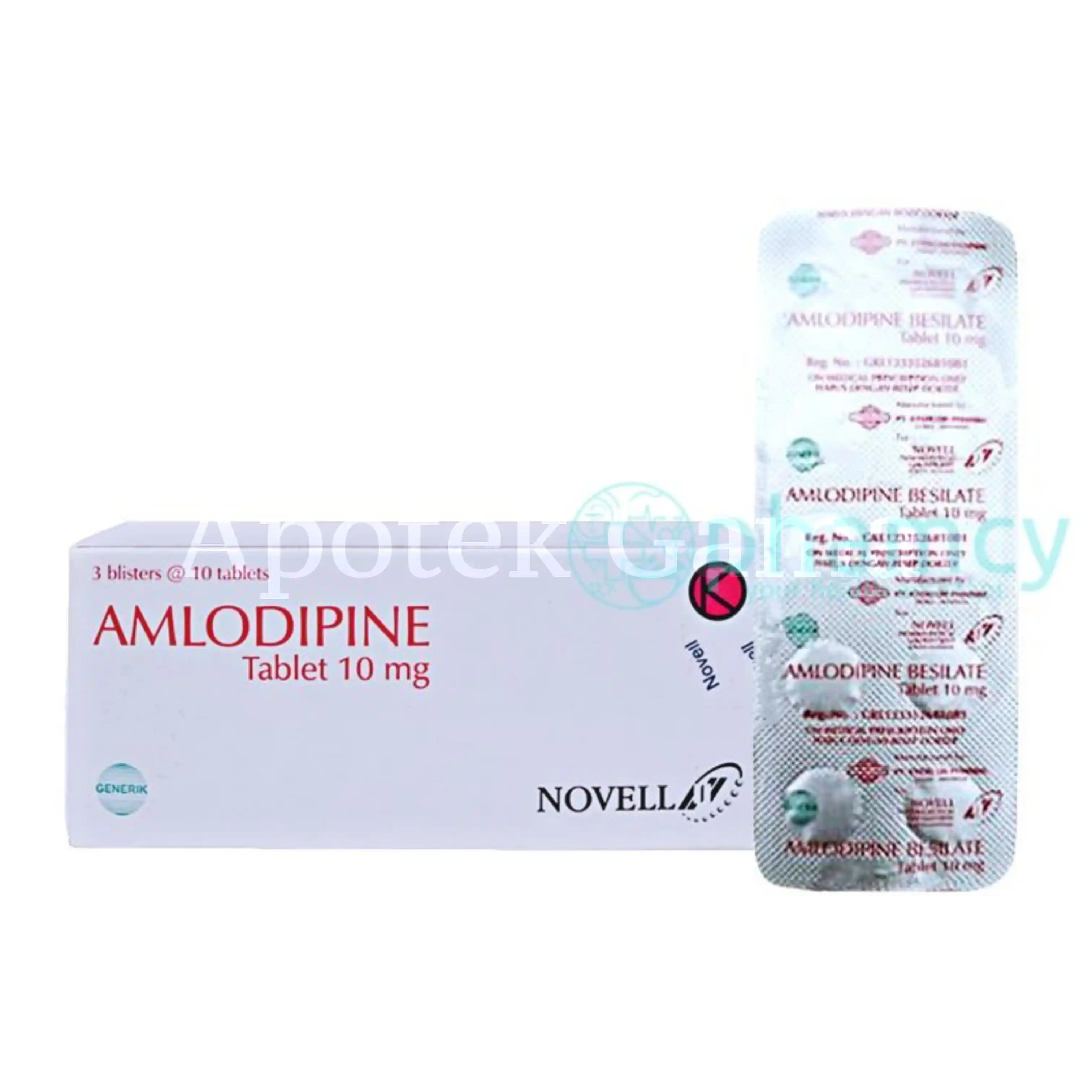 AMLODIPINE 10MG BRANDED NOVEL