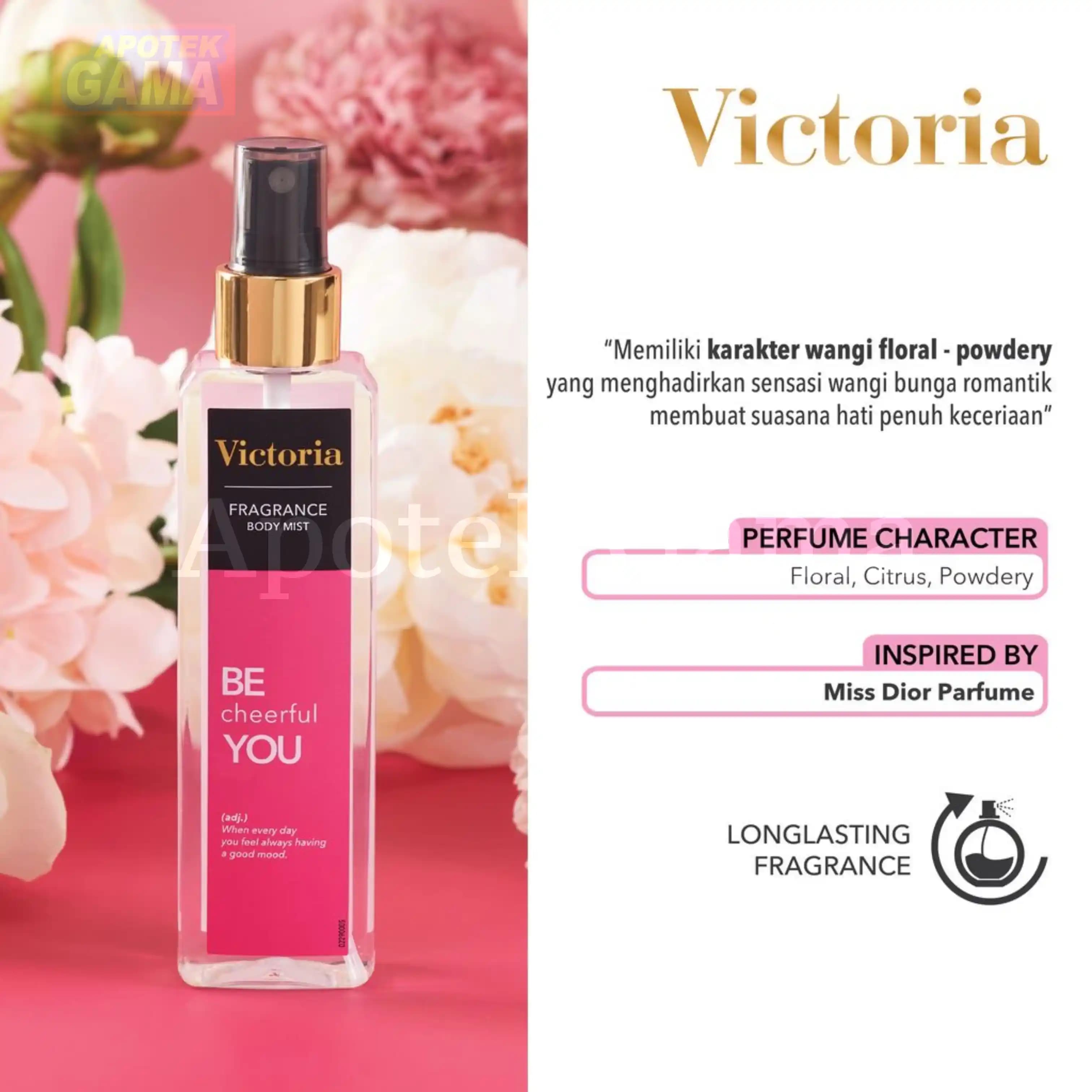 VICTORIA FRAGRANCE BODY MIST CHEERFUL 100 ML
