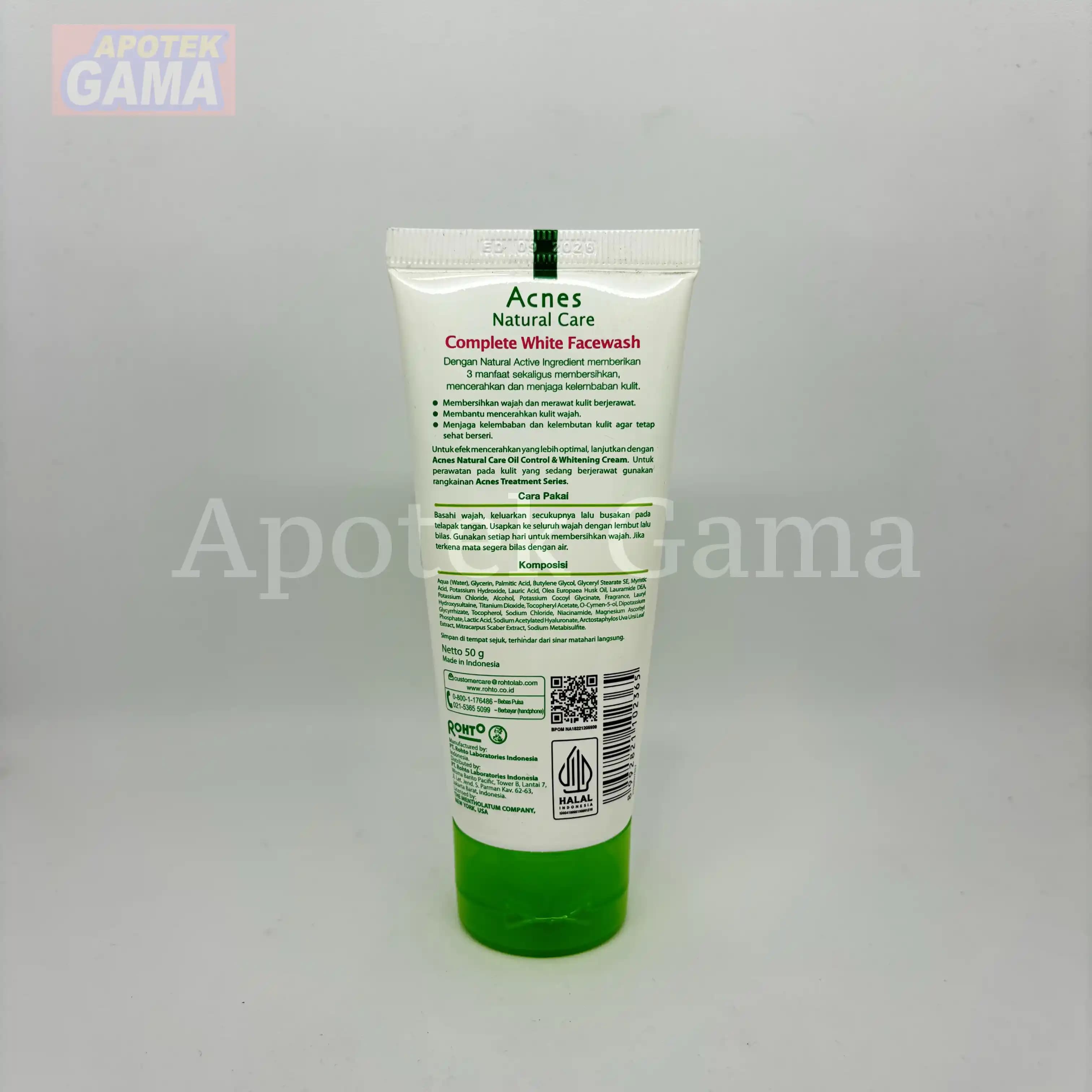 ACNES COMPLETE WHITE FACE WASH 50 G  4