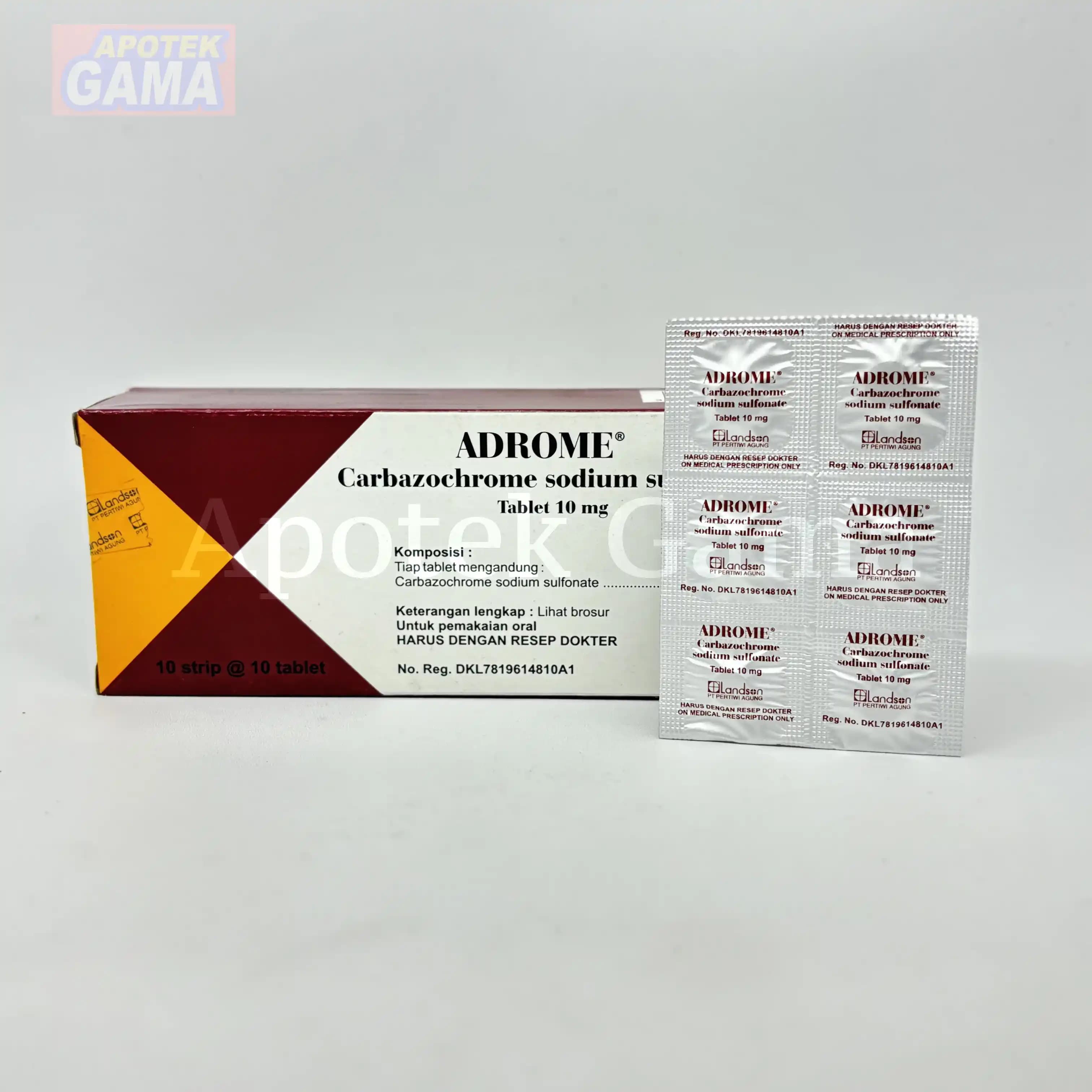 ADROME 10MG TAB/100 4