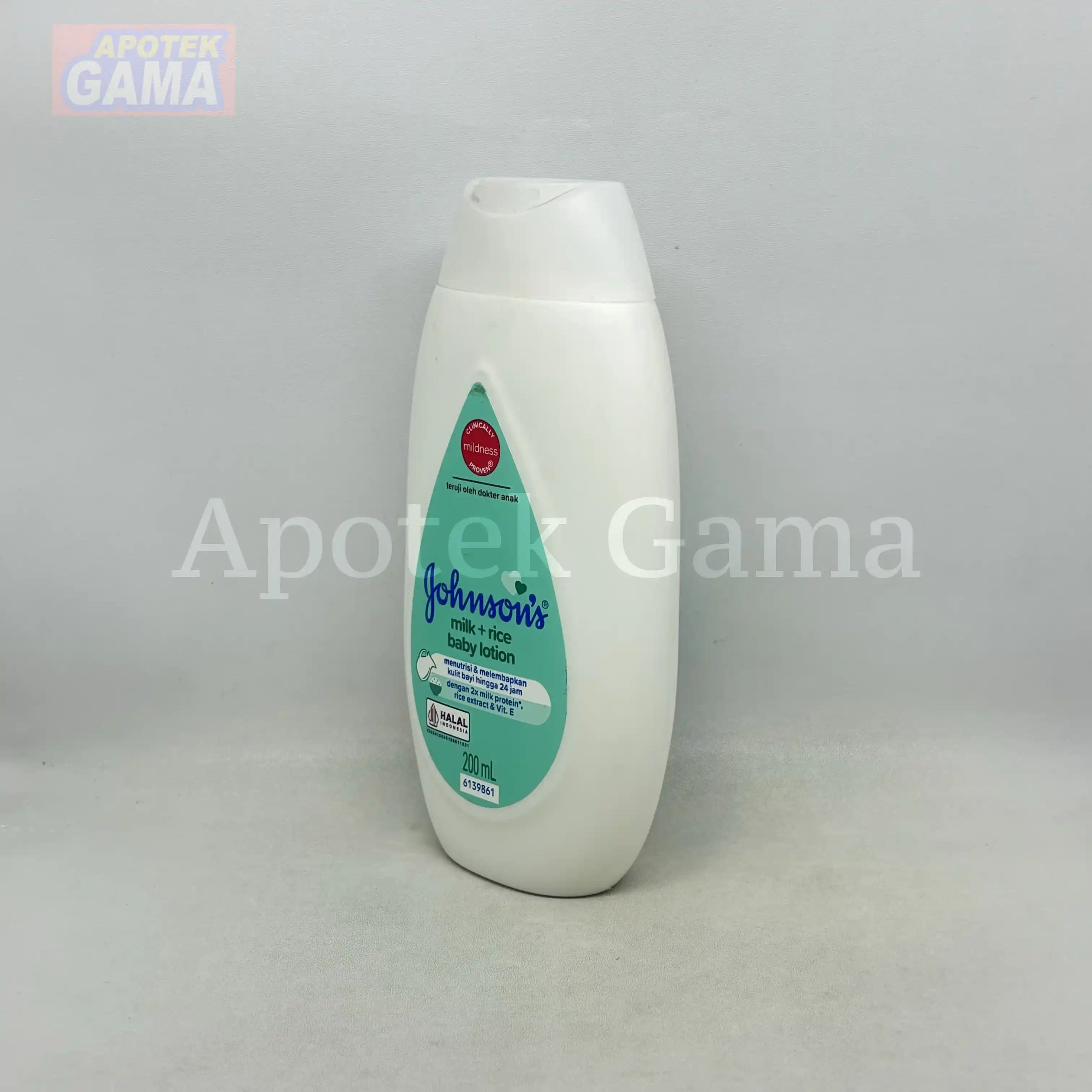 JOHNSONS BABY LOTION MILK + RICE 200 ML 3