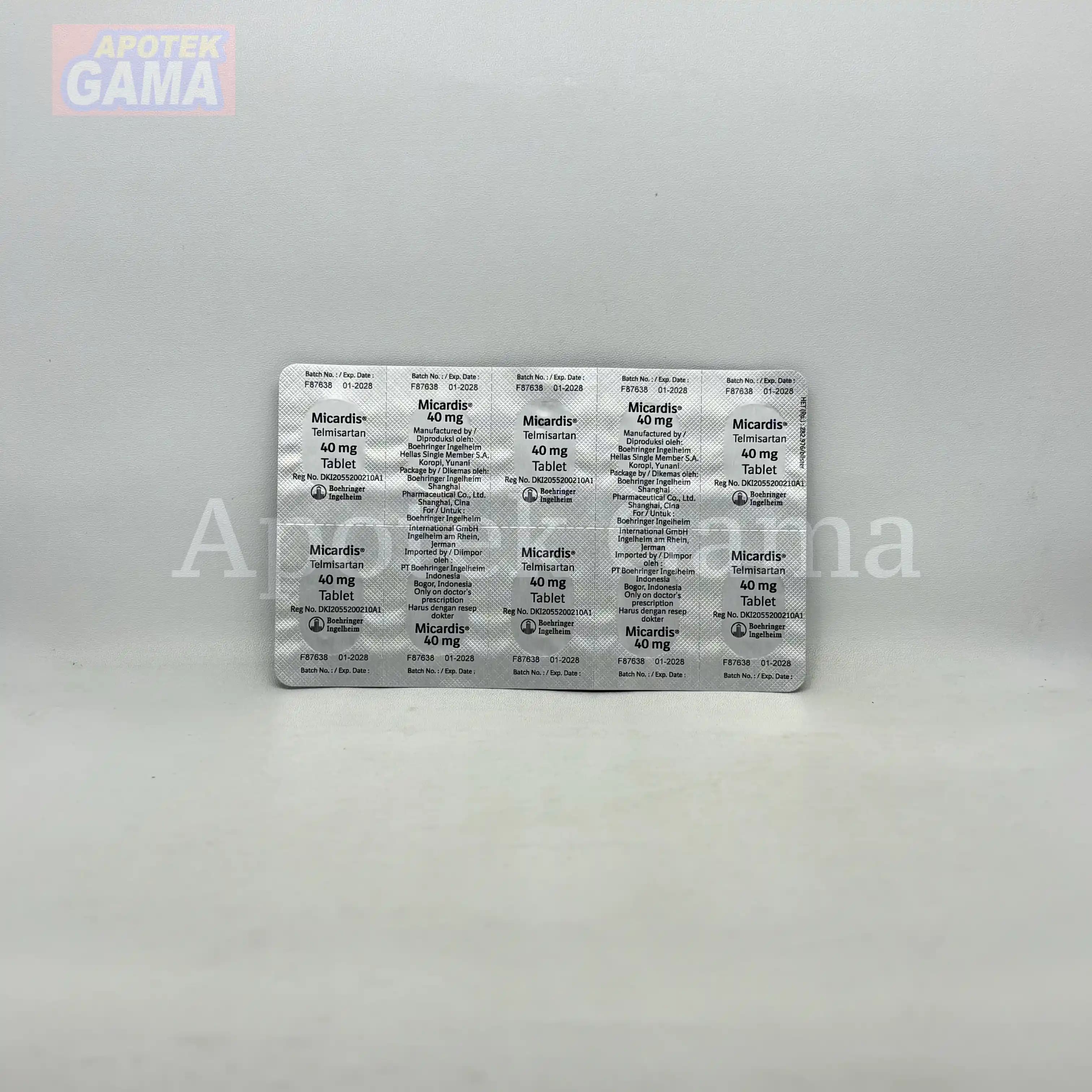 MICARDIS TAB 40MG 2
