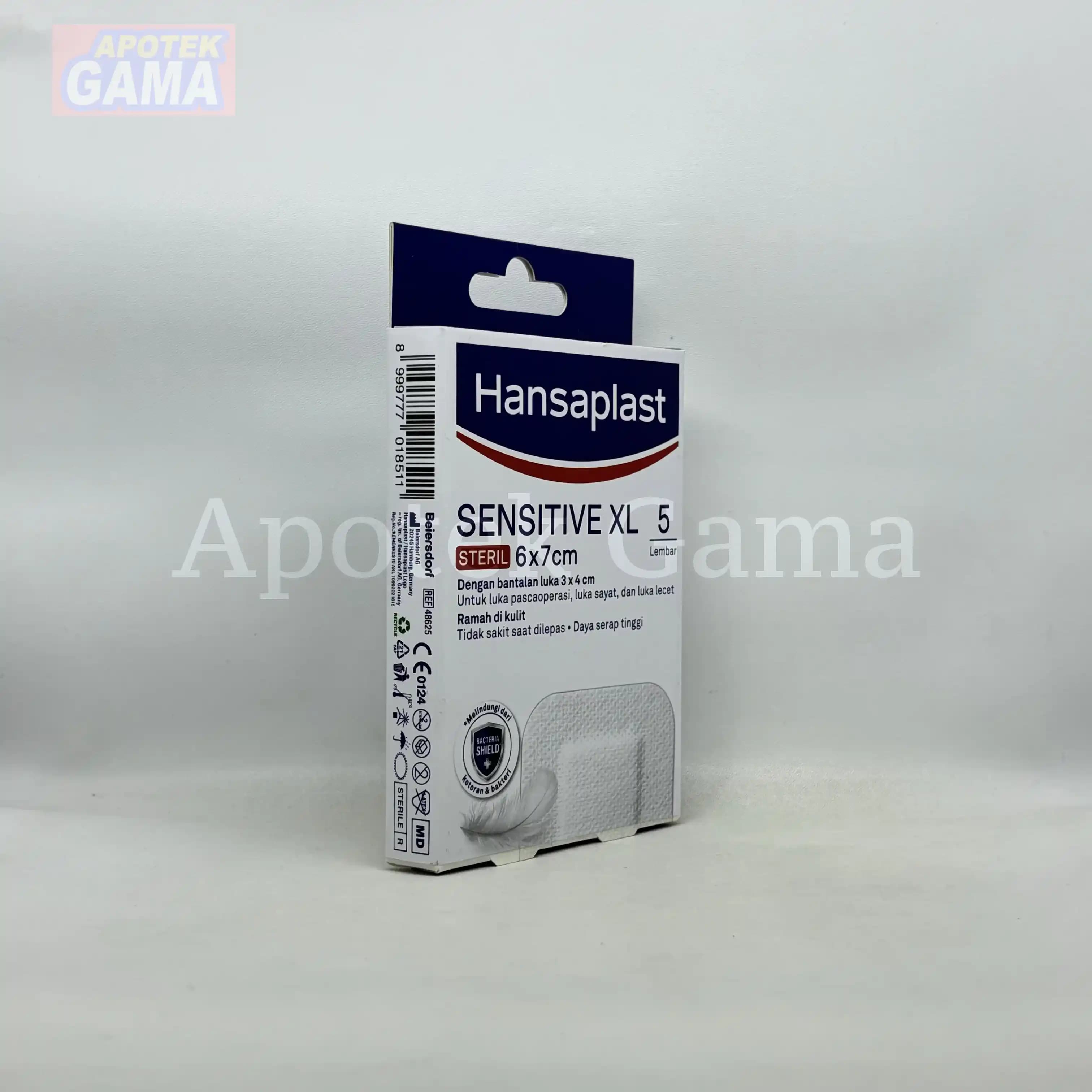 HANSAPLAST SENSITIVE STERIL XL 6X7CM 5PCS