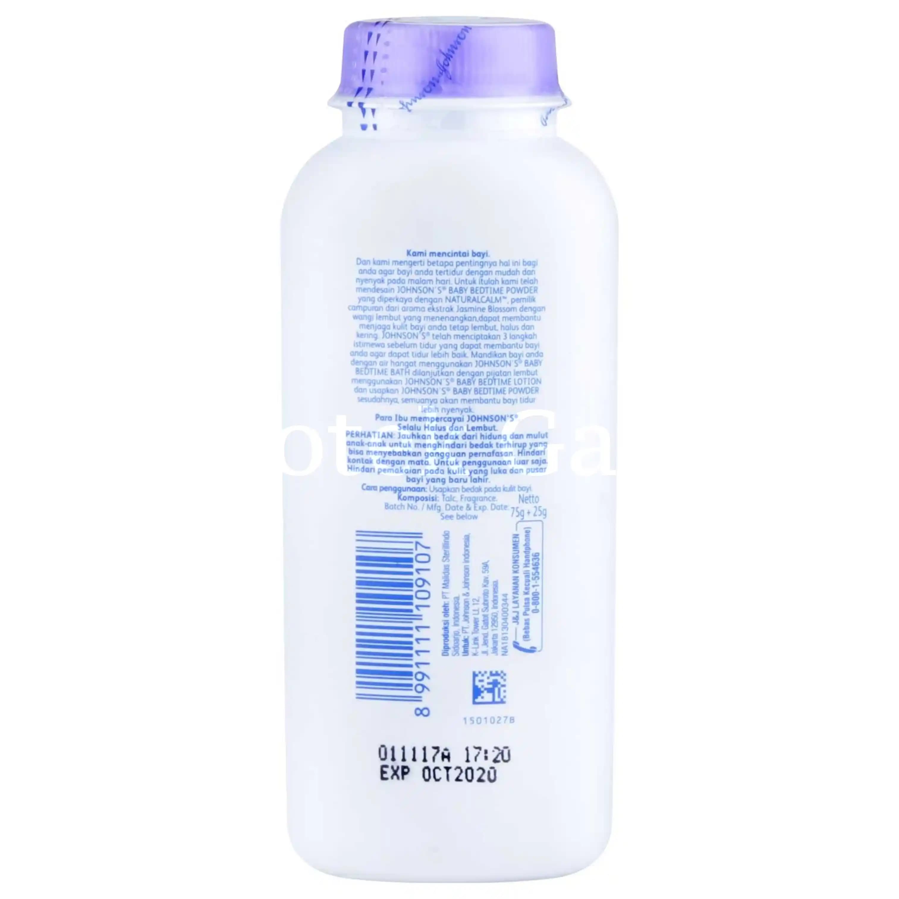 JOHNSONS BABY POWDER BEDTIME 75GR+25GR 2