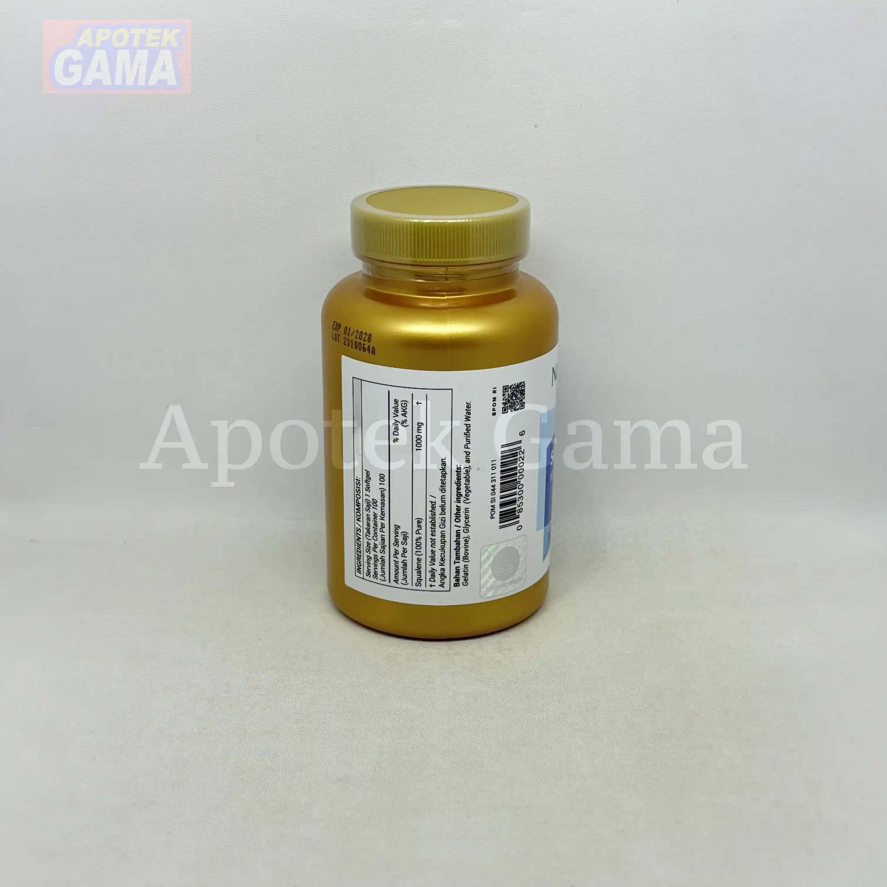NATURES HEALTH SQUALENE 1000MG 100S 3