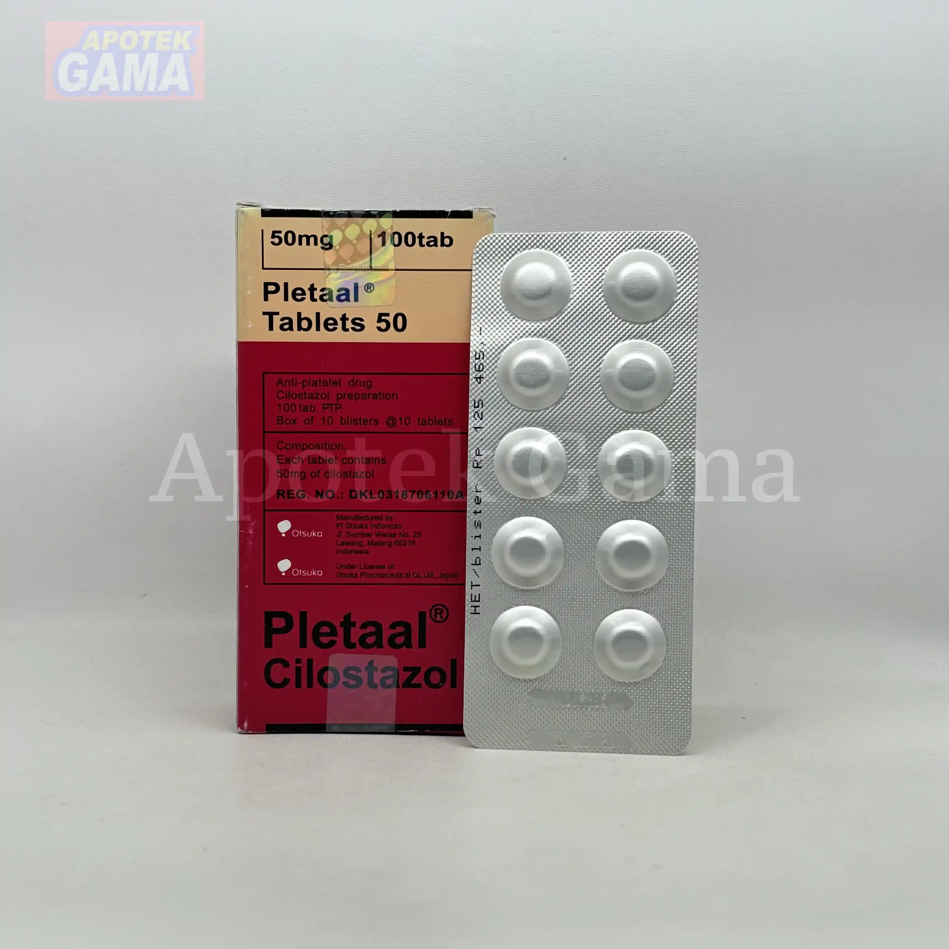 PLETAAL 50MG/100 TAB 3
