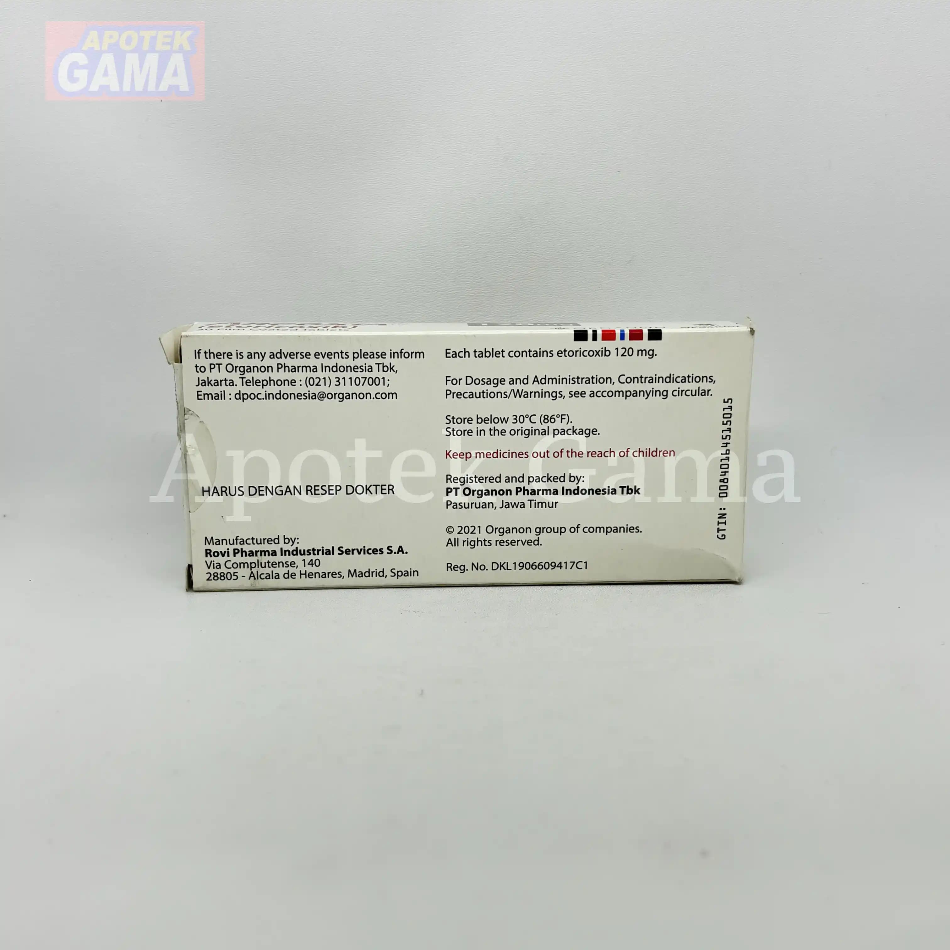 ARCOXIA TAB 120 MG  3