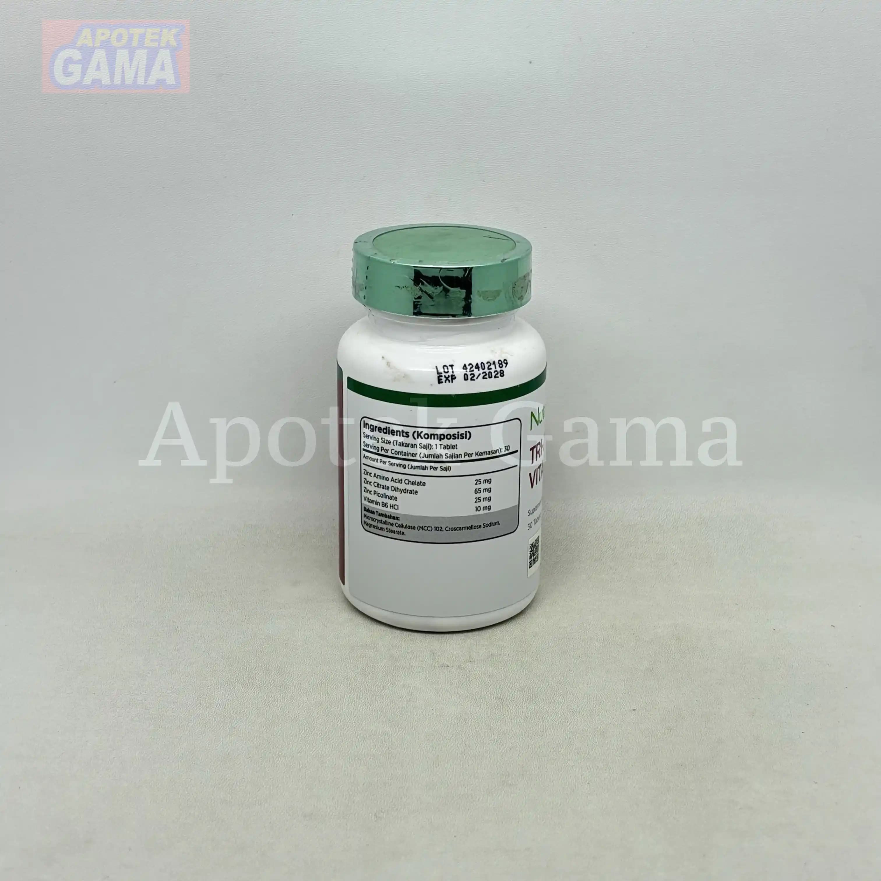 NUTRIWELL TRI-ZINC + B6 30S
