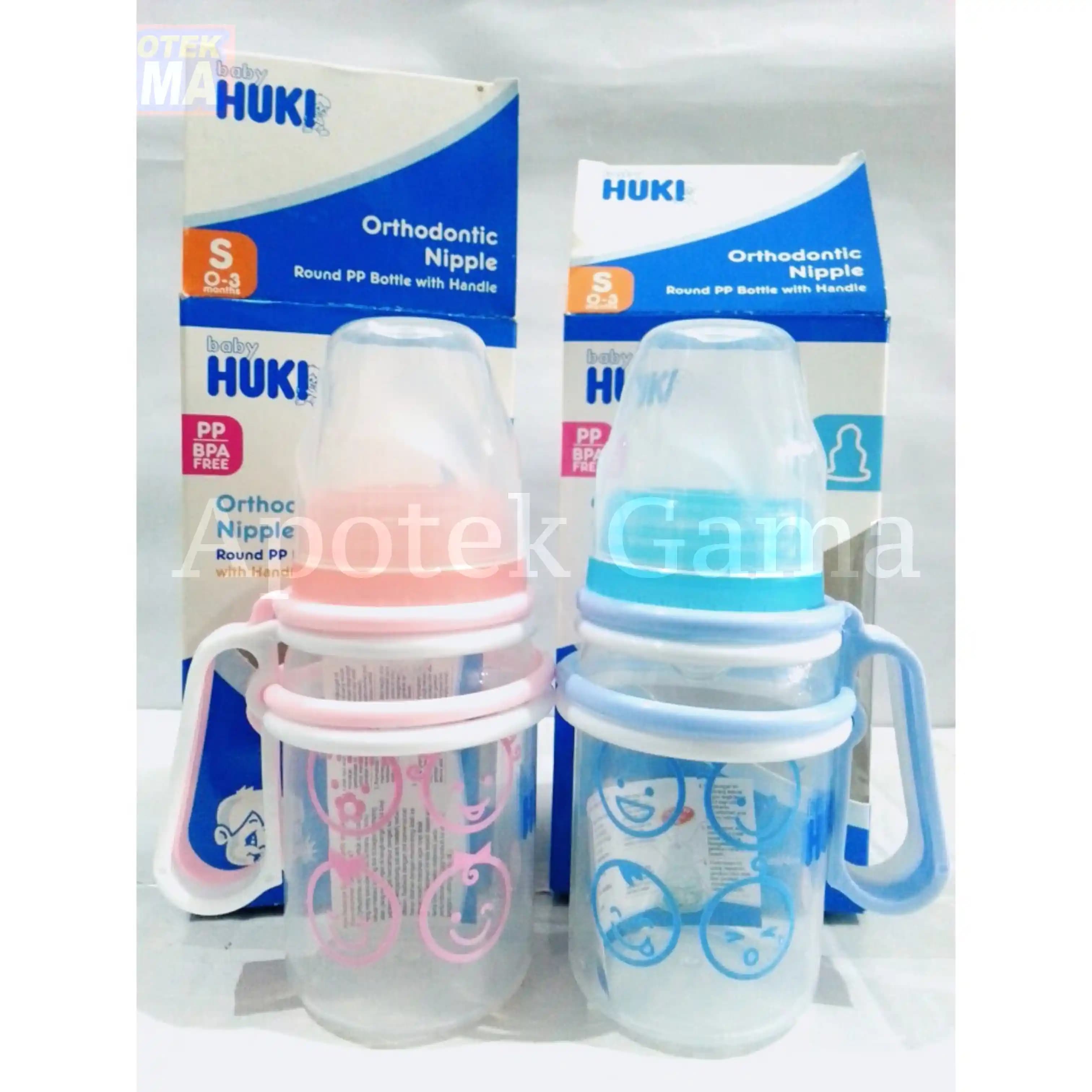 HUKI ROUND PP BOTTLE W/ HANDLE 120ML CI 0335