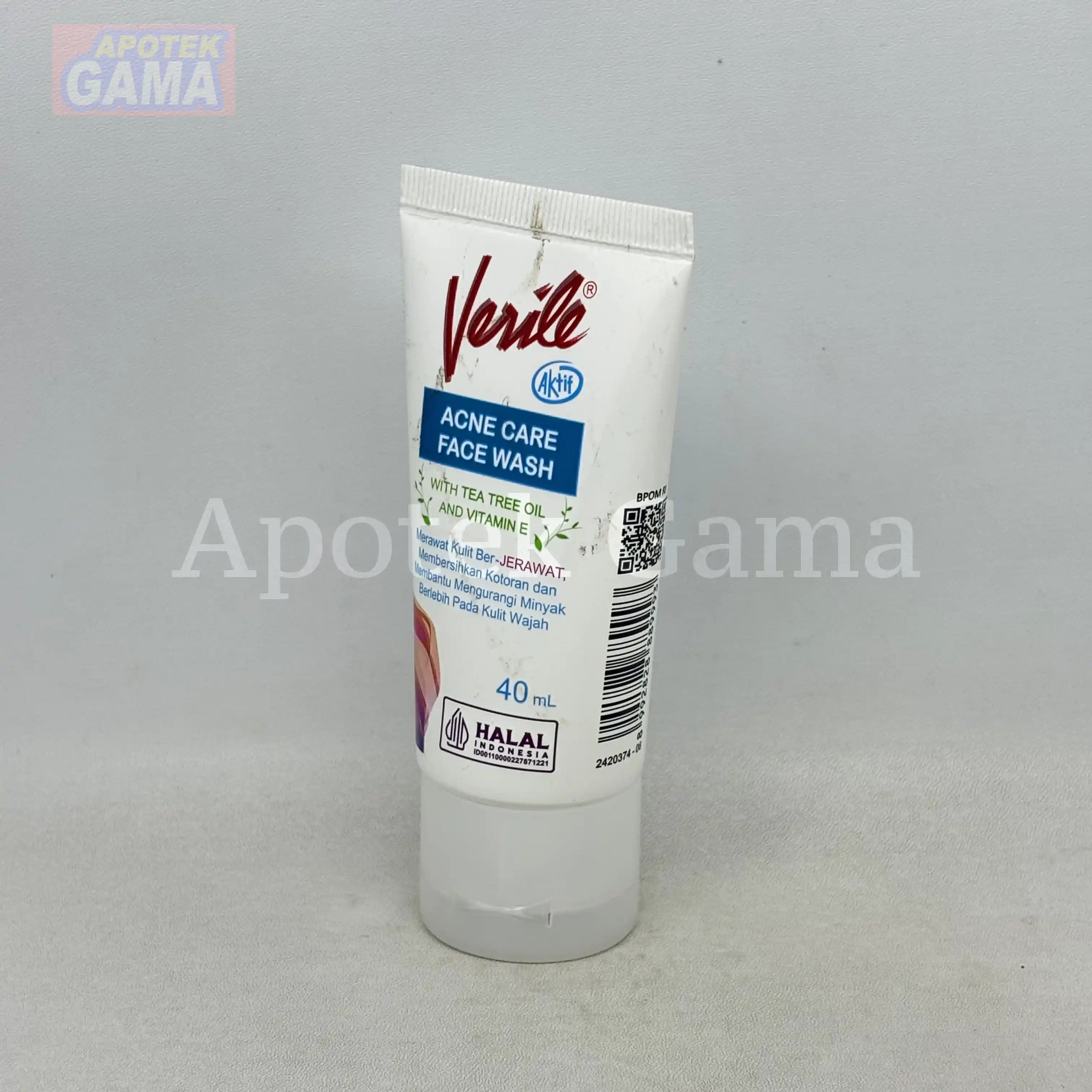 VERILE FACIAL WASH AKTIF 40ML 4