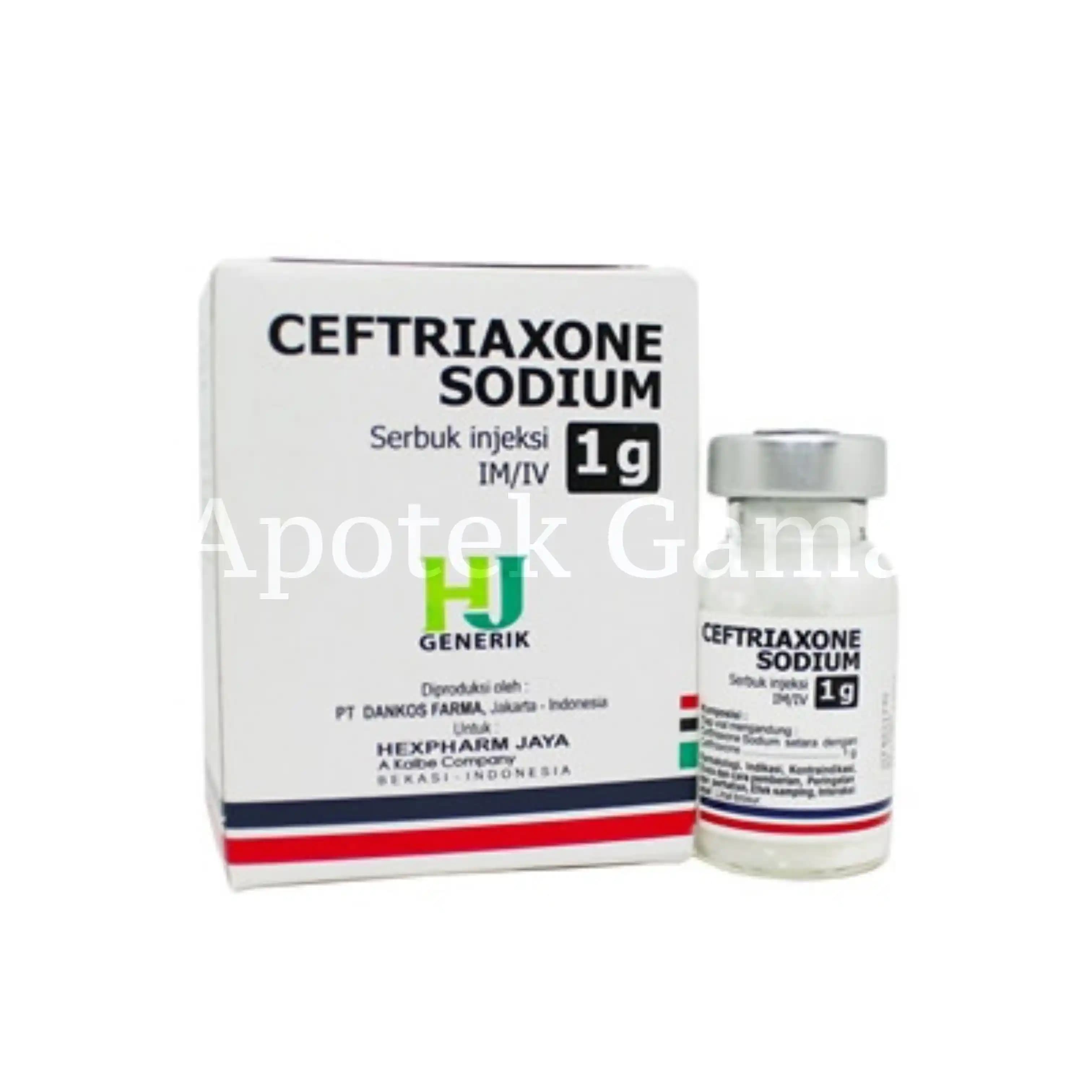 CEFTRIAXON INJ 1 G