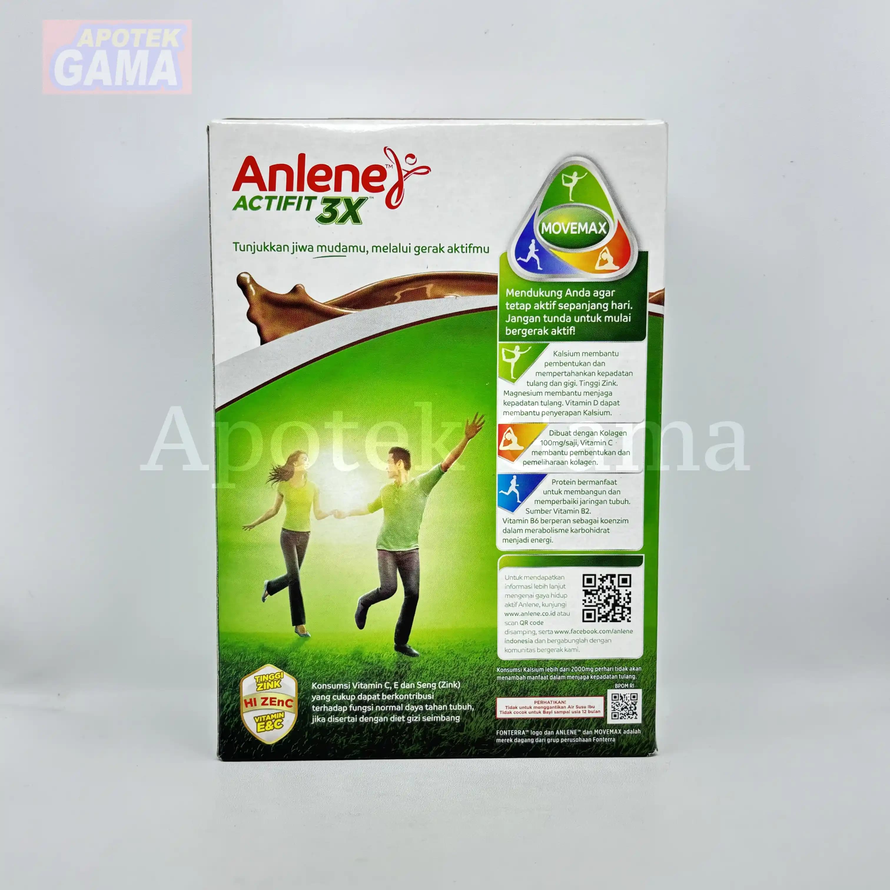 ANLENE ACTIVIT COKELAT 250gr