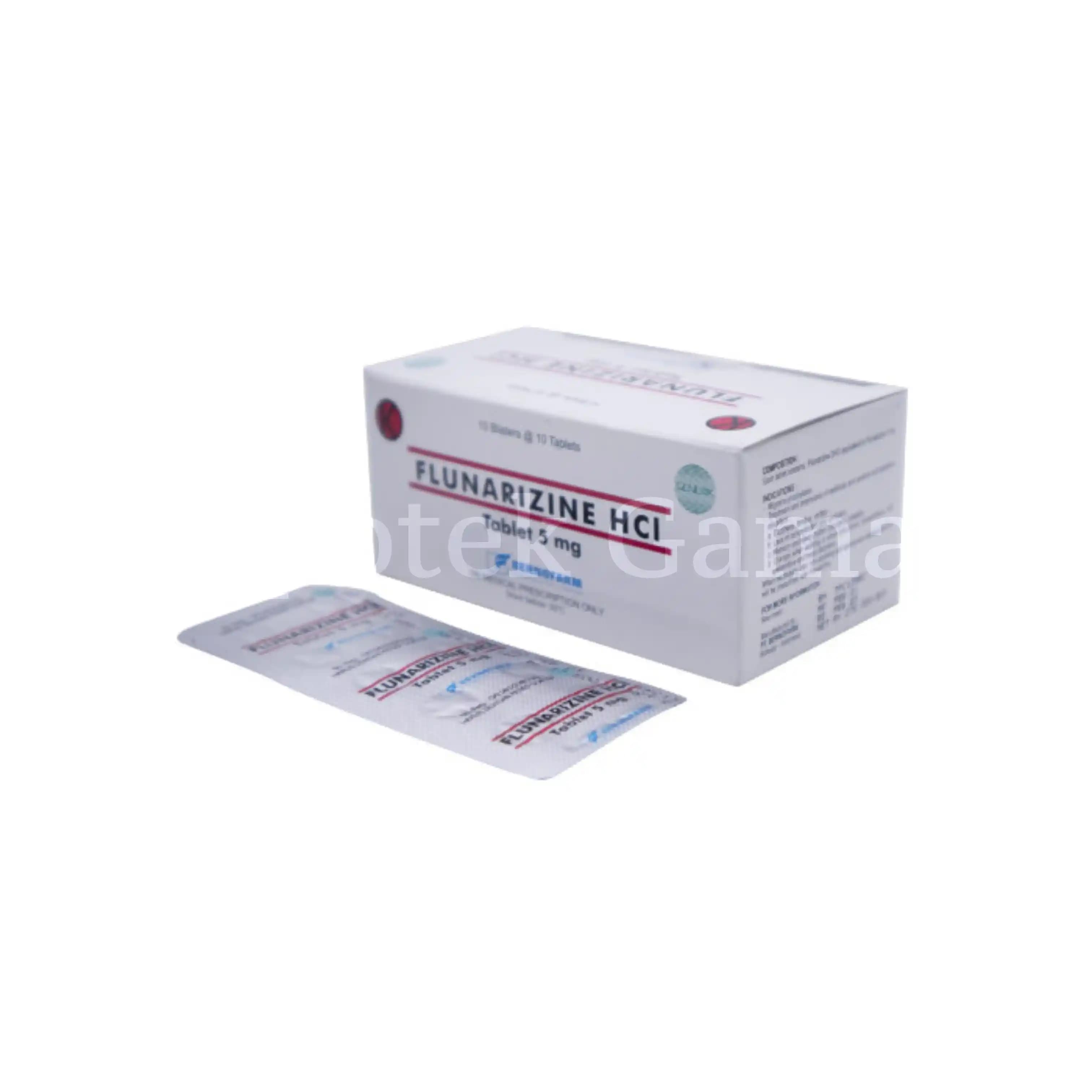 FLUNARIZINE 5MG/100TAB