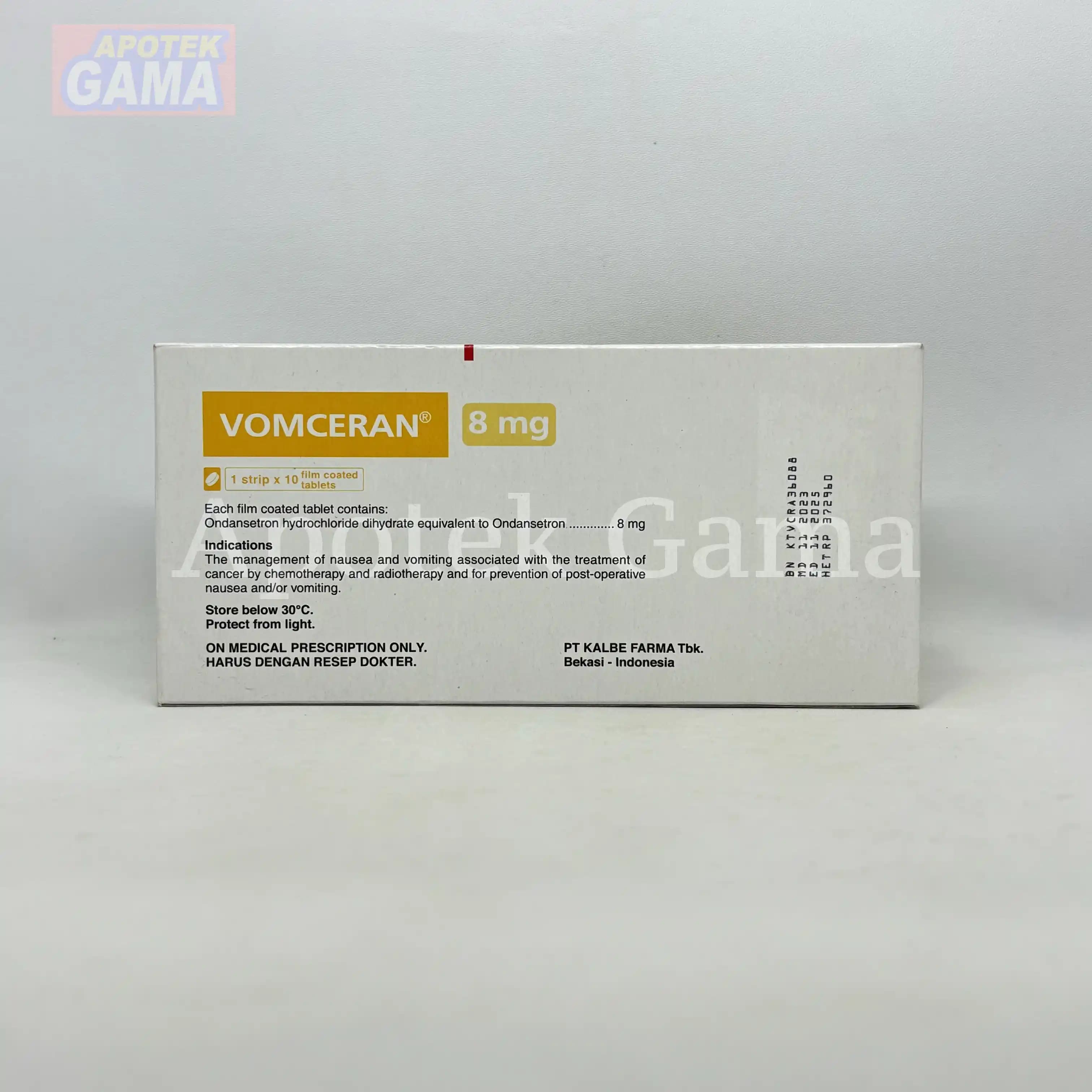 VOMCERAN TAB 8 MG 4
