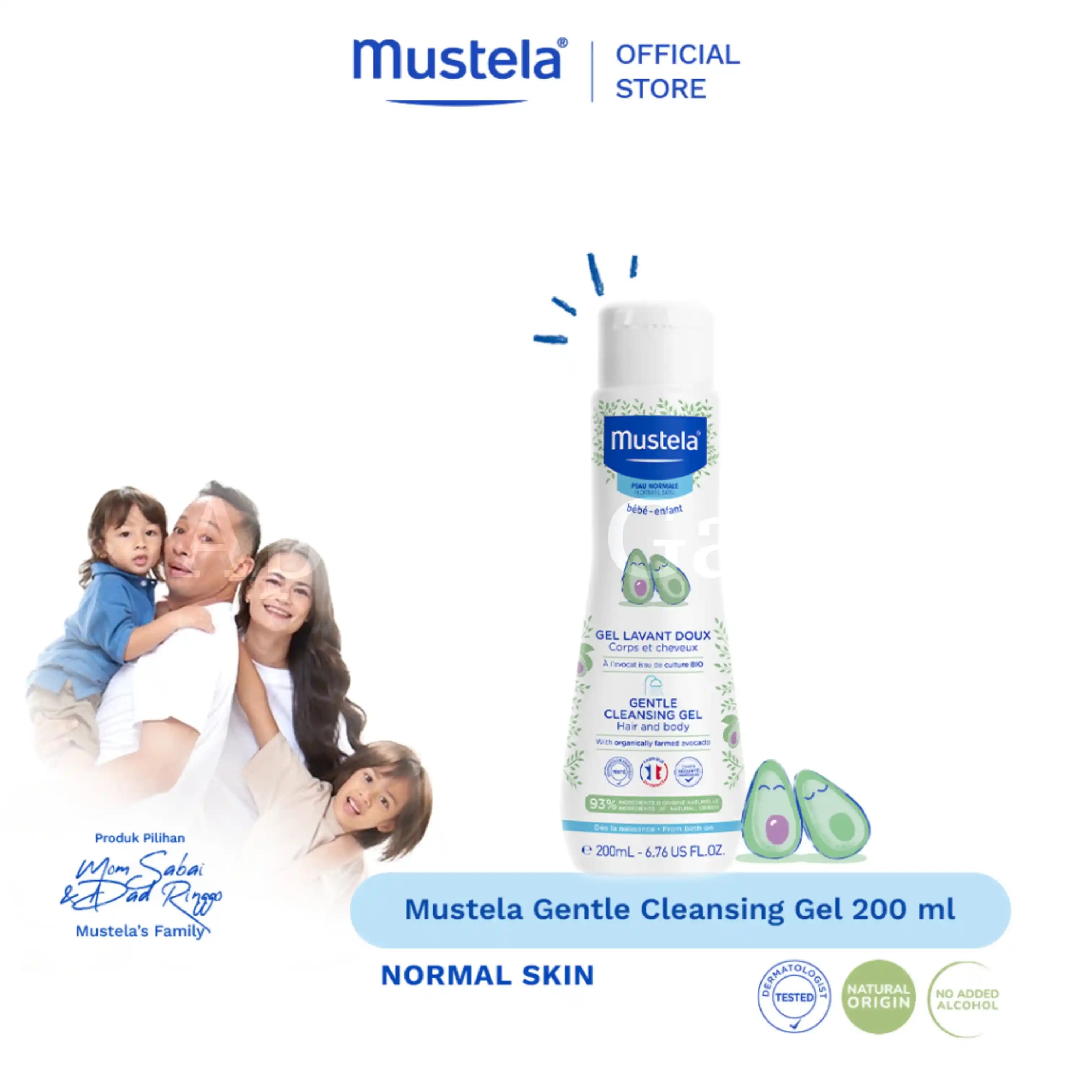 MUSTELA GENTLE CLEANSING GEL HAIR AND BODY 5OO ML 2