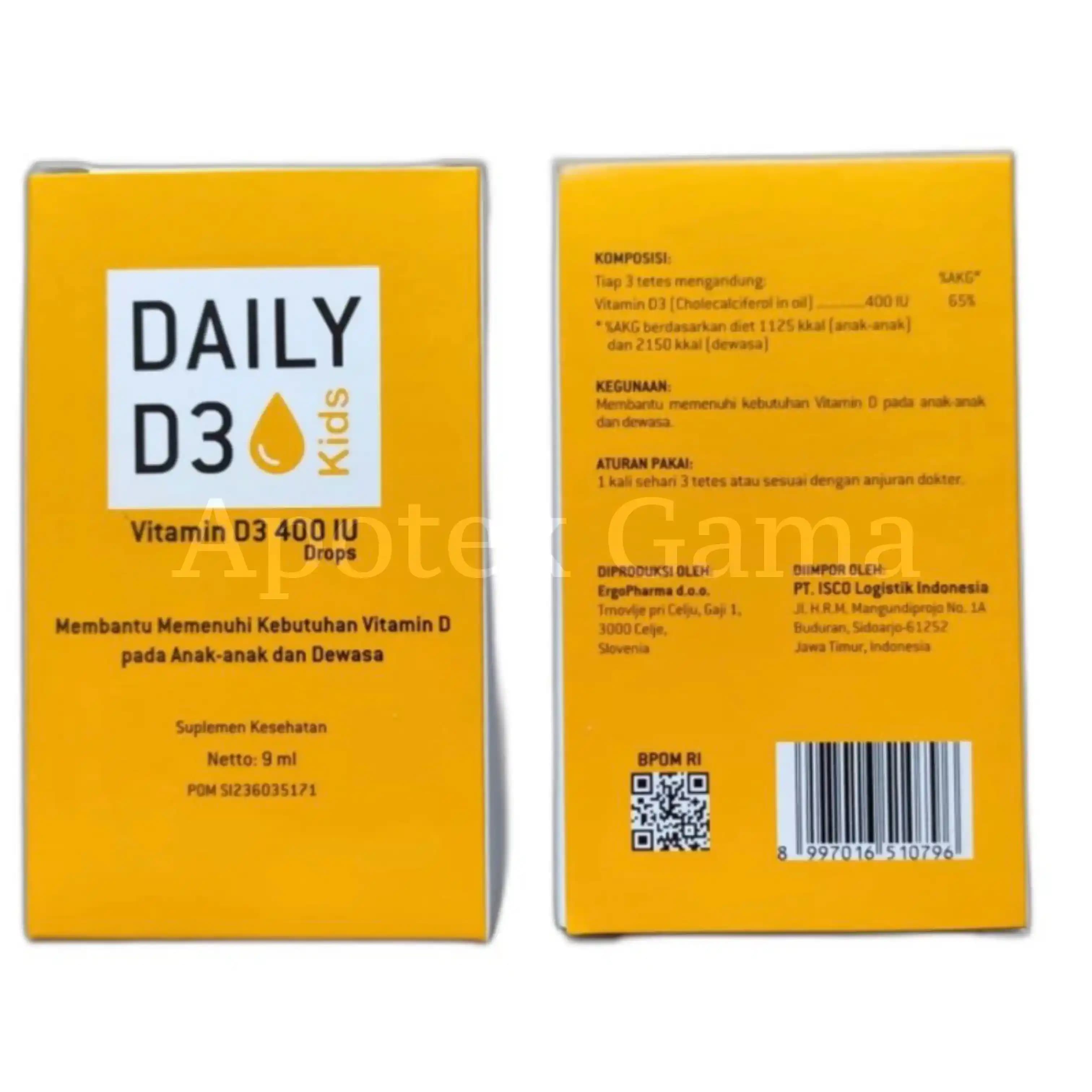DAILY D3 KIDS DROP 9 ML