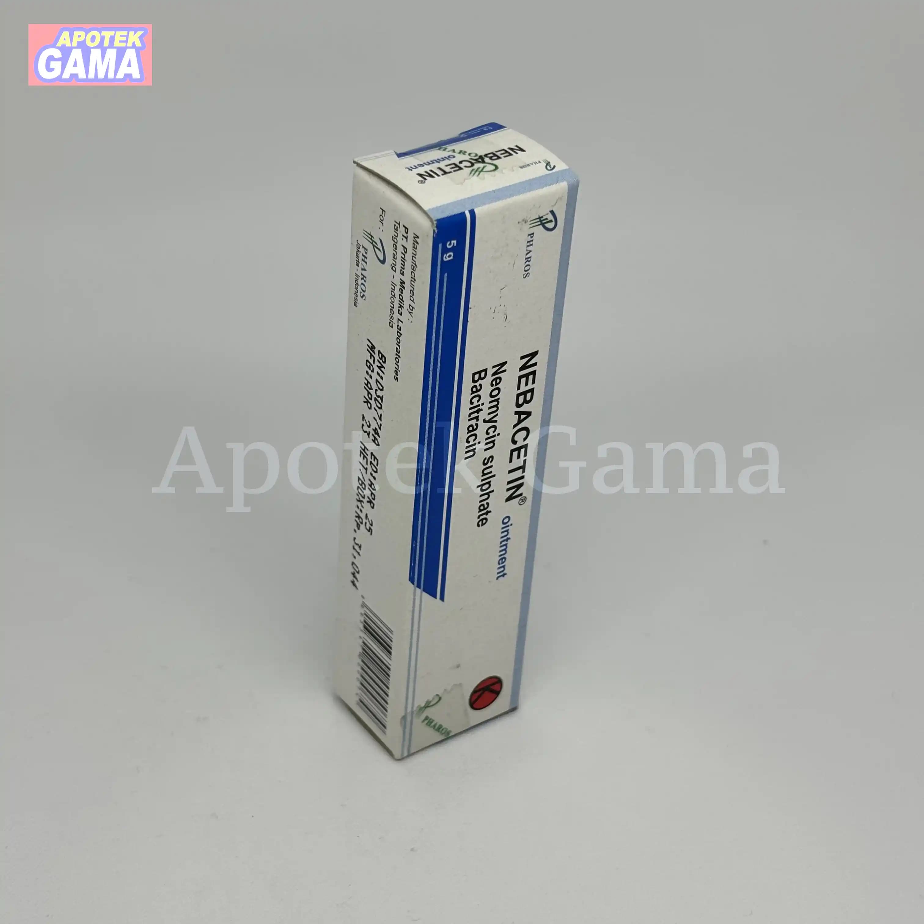NEBACETINE OINT 5 GR 3